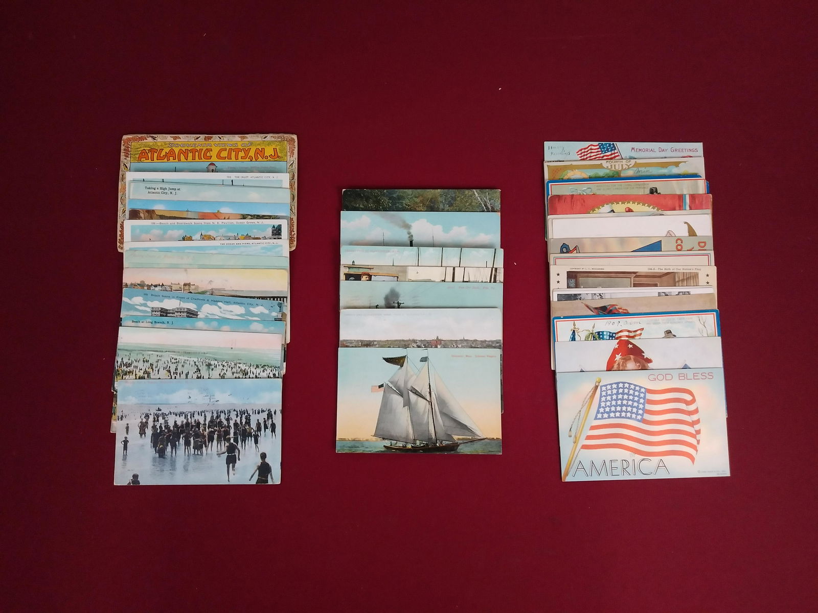 42 Post Cards Incl Atlantic City And Patriotic (1 of 4)
