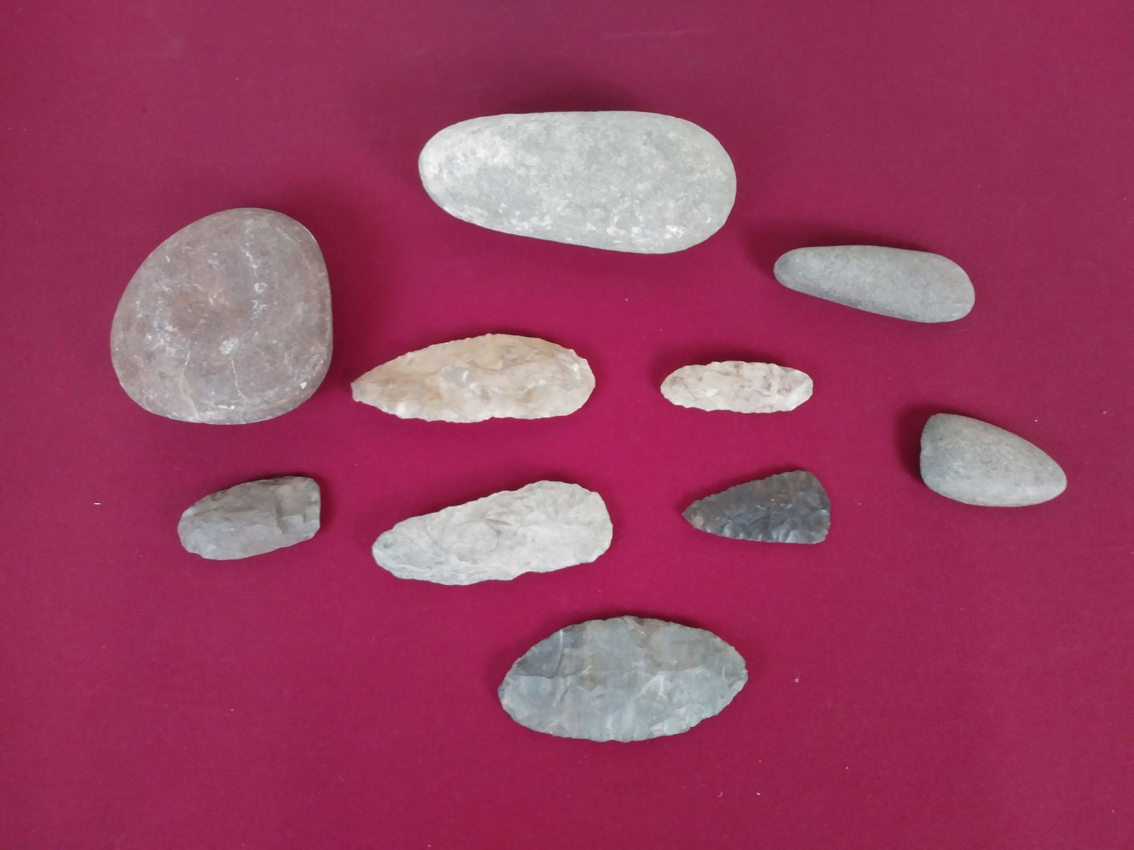 10 Native American Stone Tools, Pennsylvania (1 of 1)