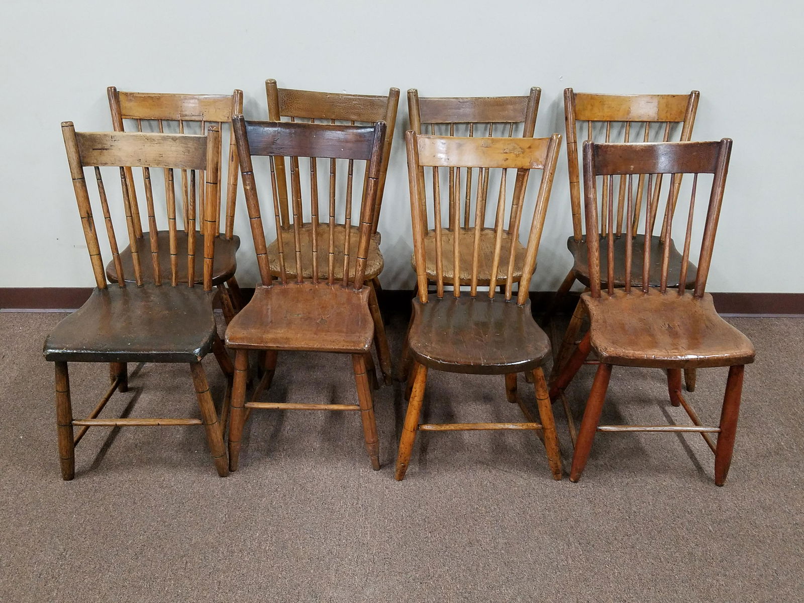 8 Plank Bottom Chairs (1 of 1)
