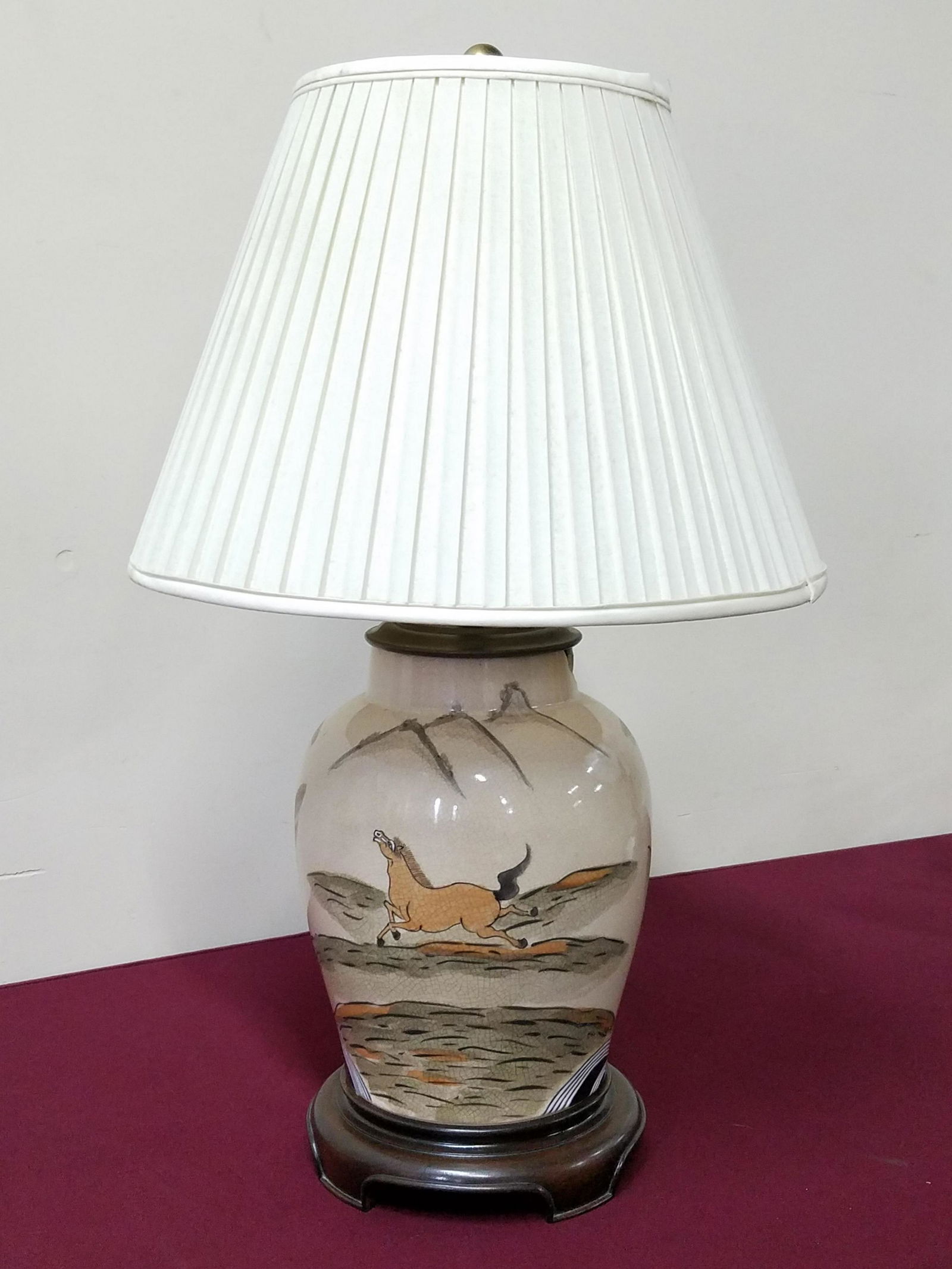 Ceramic Horse Table Lamp (1 of 4)