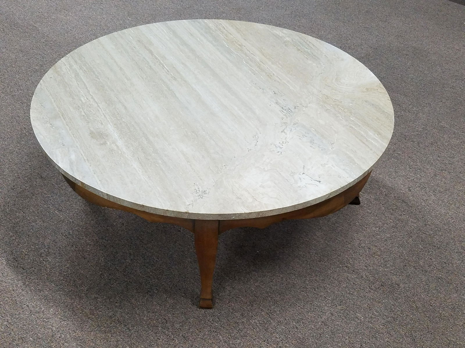 Round Marble Top Coffee Table (1 of 2)