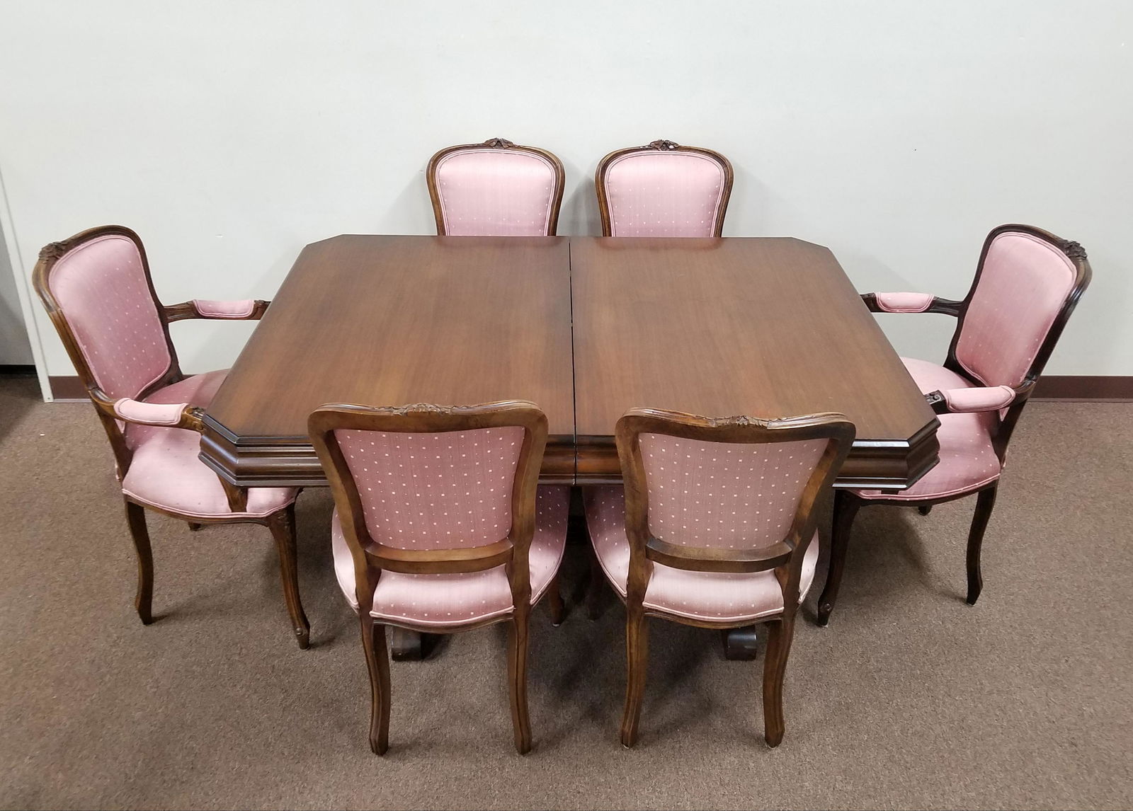 Table with Six French Style Chairs (1 of 3)