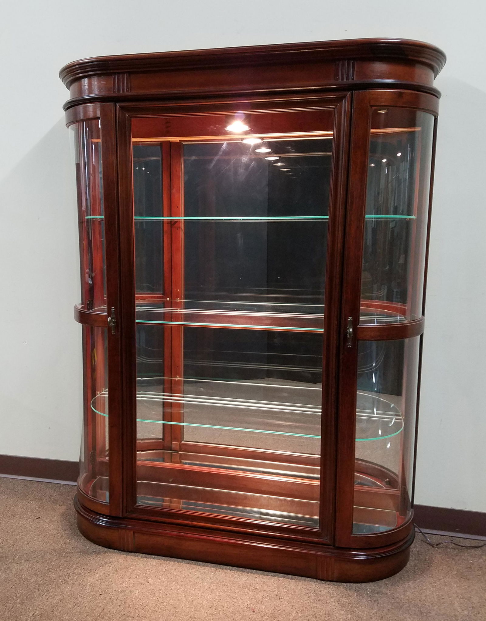 Bow Front Curio Cabinet by Pulaski Furniture (1 of 1)