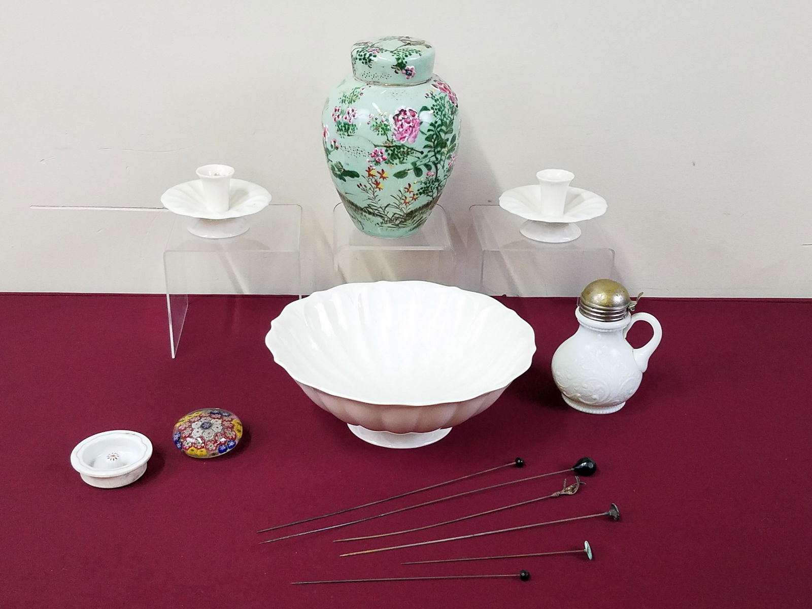 13 Pcs Ceramics, Paper Weight and Hat Pins (1 of 7)