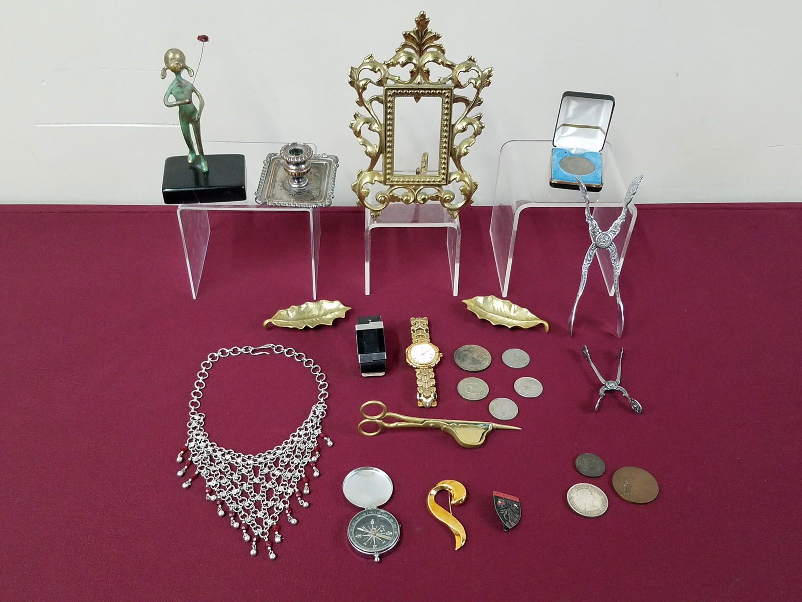 22 Pcs Coins, Watches, Brass and Jewelry (1 of 12)