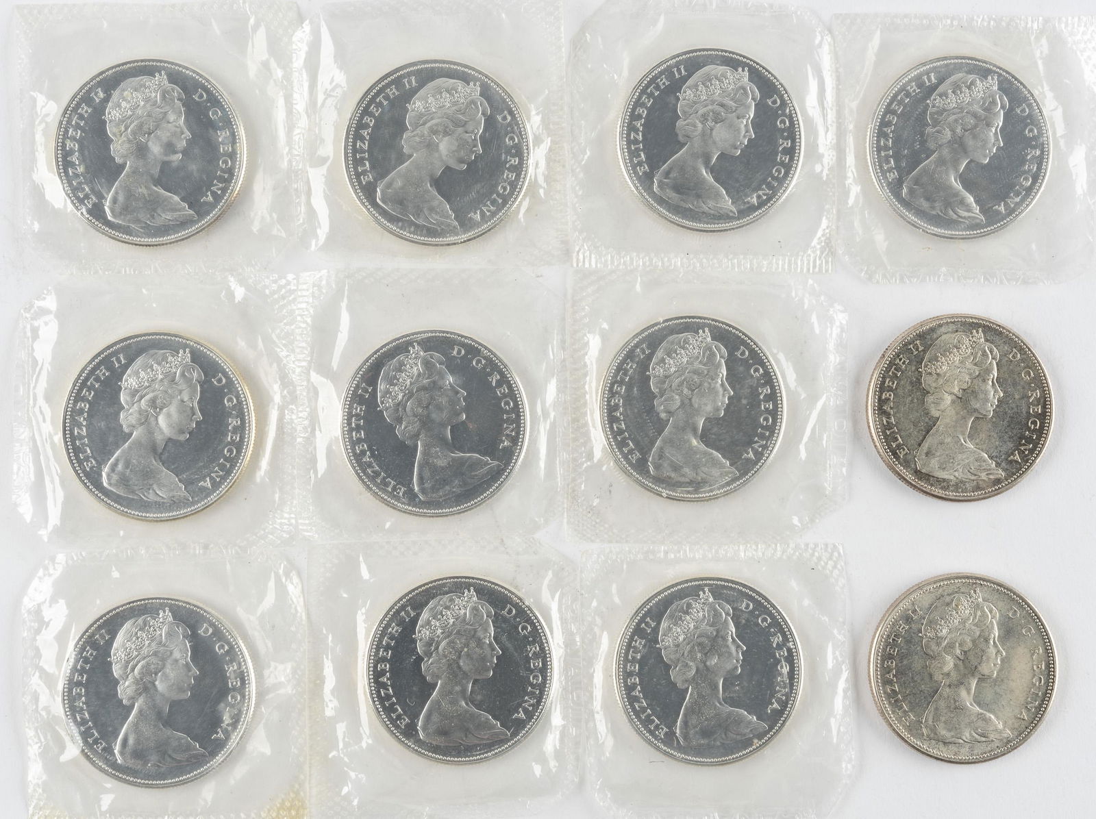 12 1967 Canadian Silver Dollars (1 of 2)