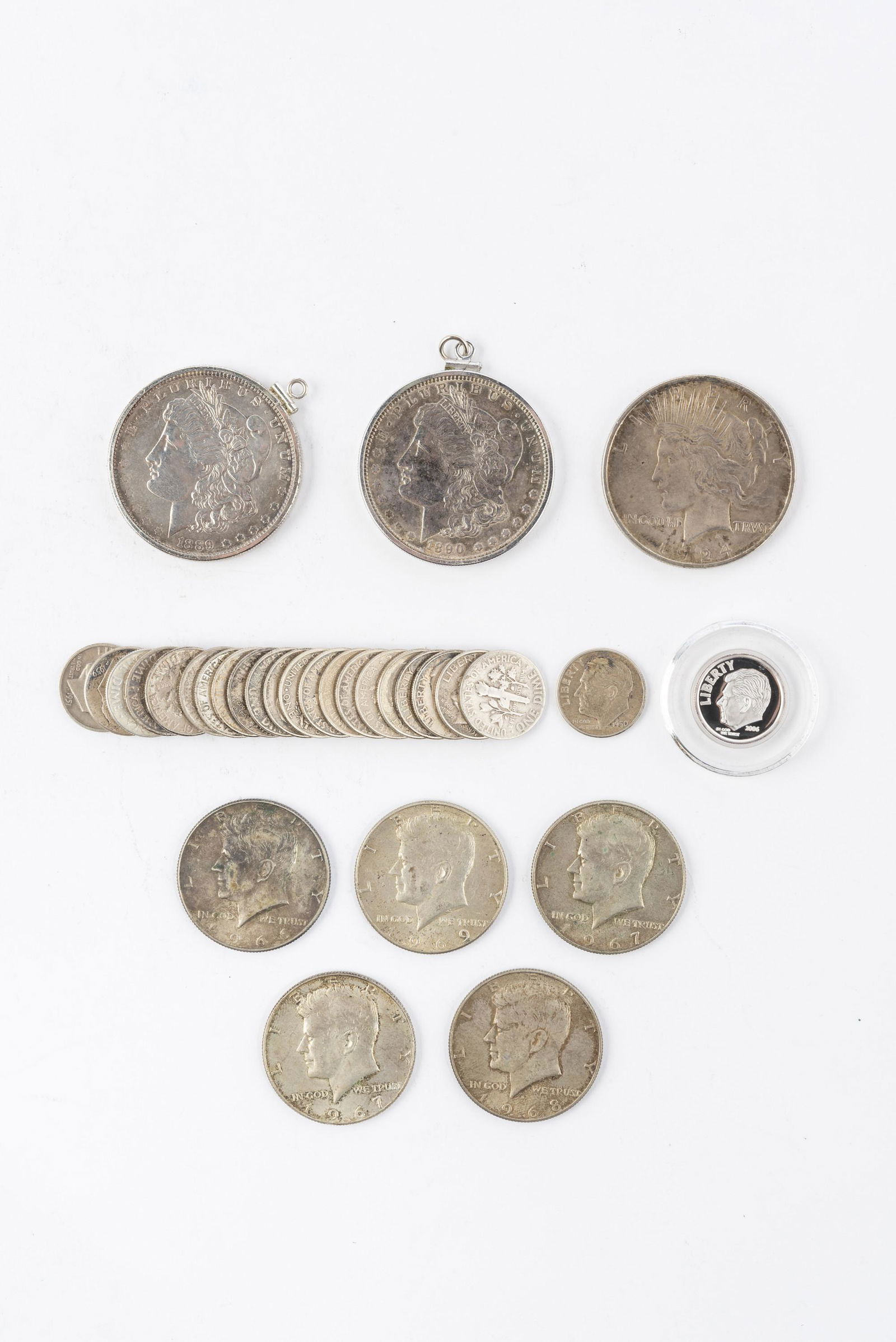 32 Misc. U. S. Silver Coins (1 of 2)
