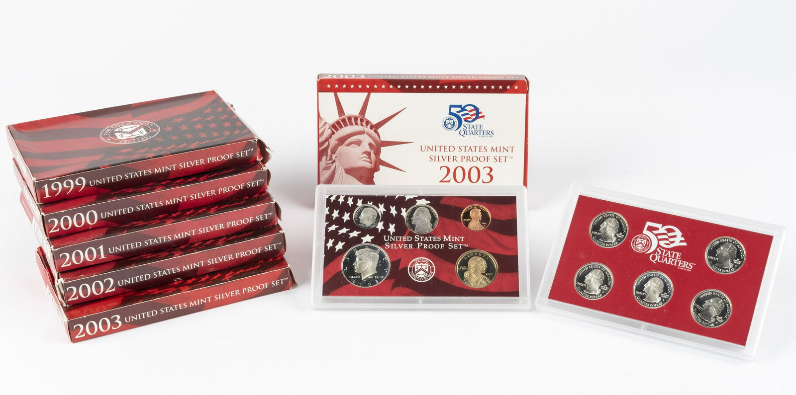 6 U. S. Silver Proof Sets (1 of 3)
