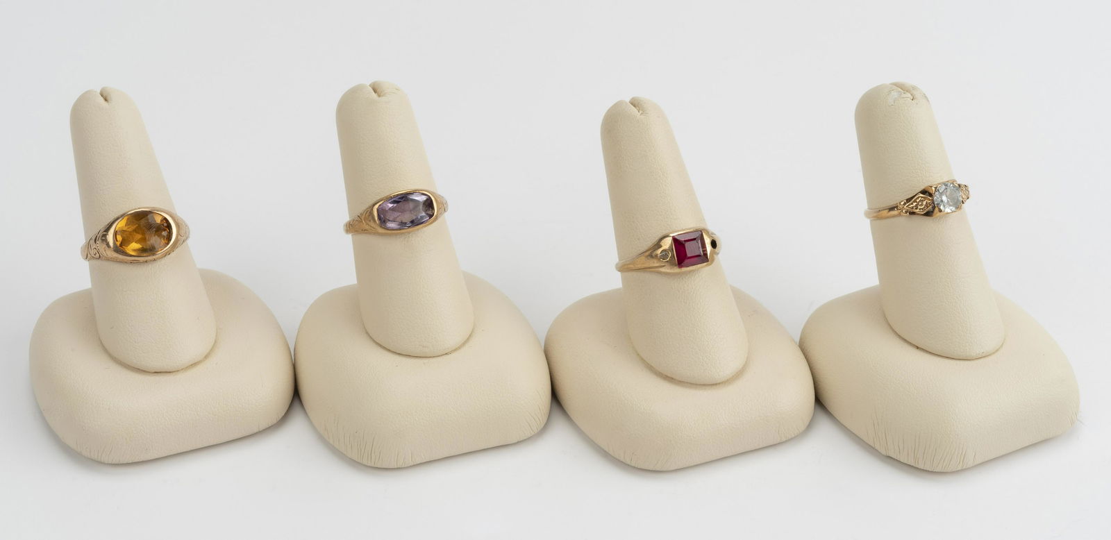 4 10k Gemstone Rings (1 of 10)
