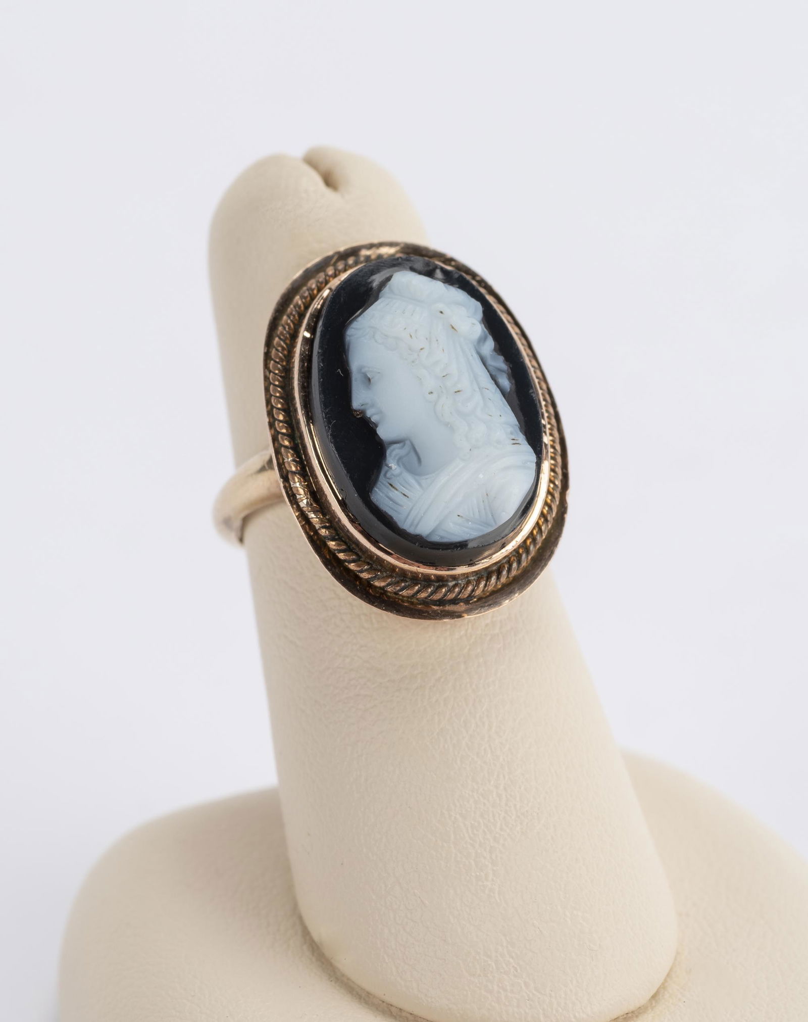 Victorian Hardstone Cameo Ring (1 of 2)