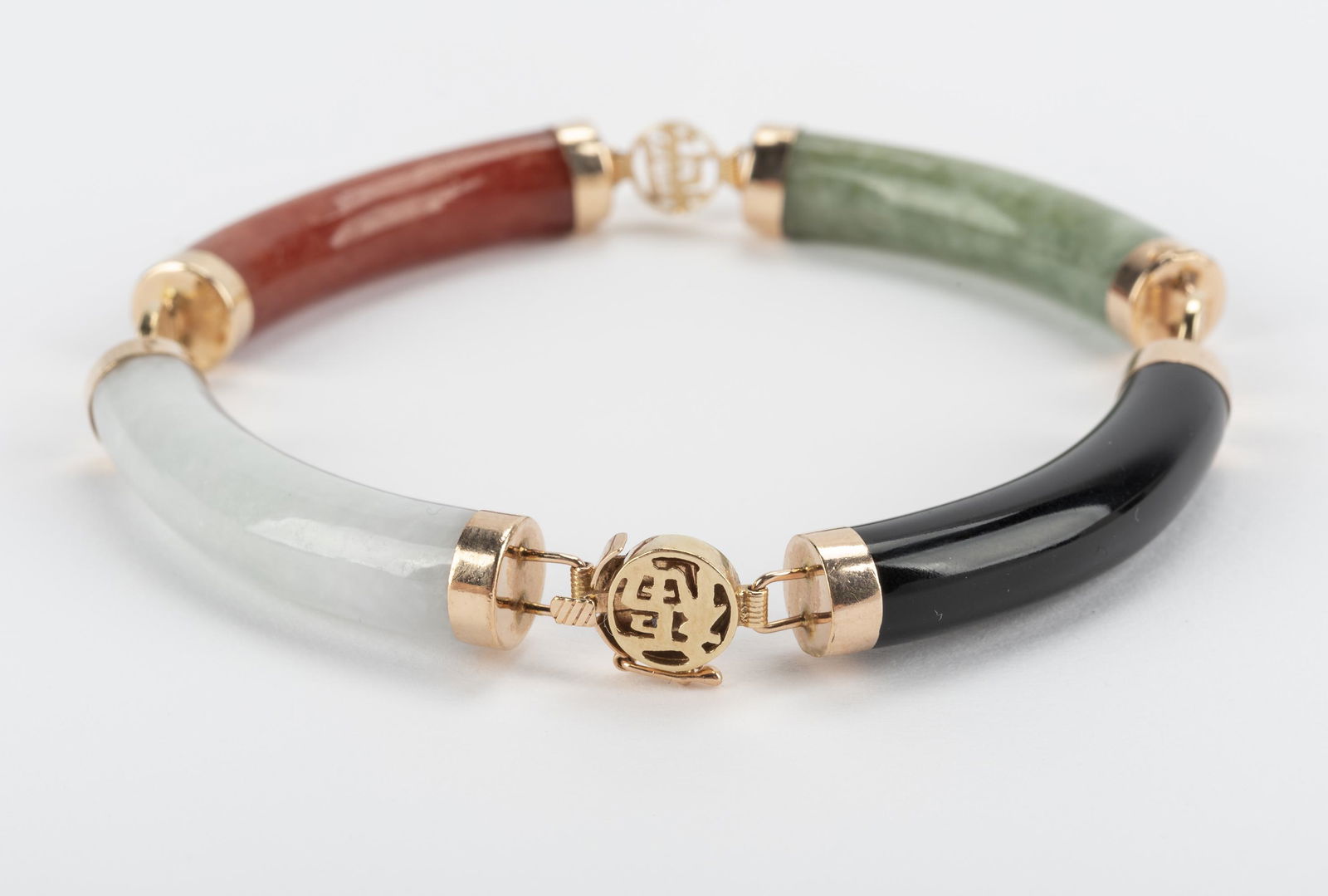 14k Jade Link Bracelet (1 of 2)