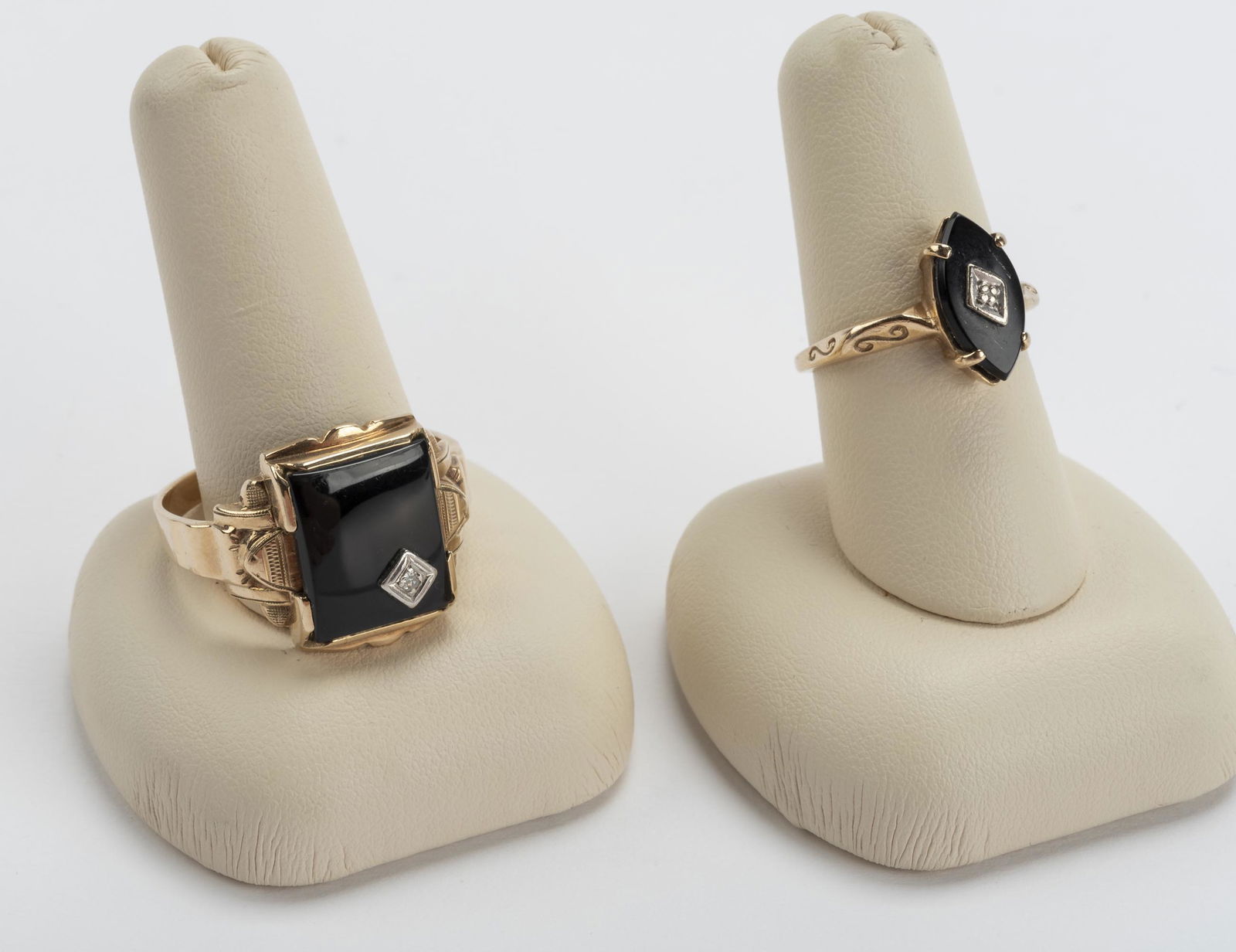 2 10k Onyx & Diamond Rings (1 of 5)