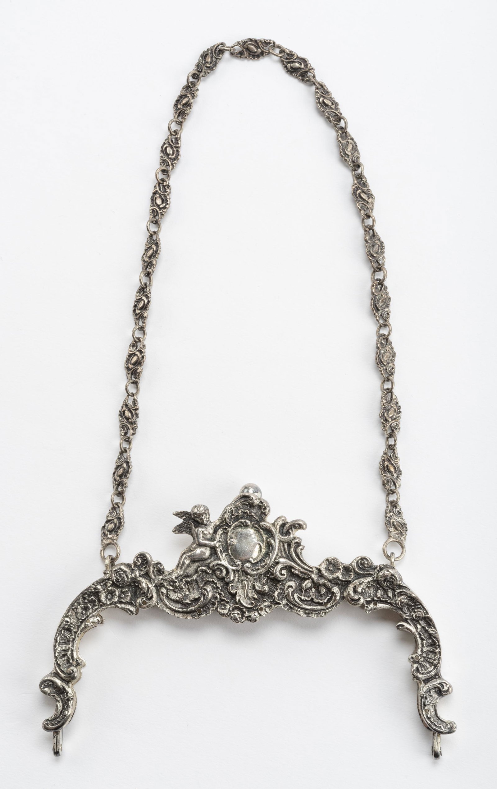 800 Silver Antique Purse Frame (1 of 2)