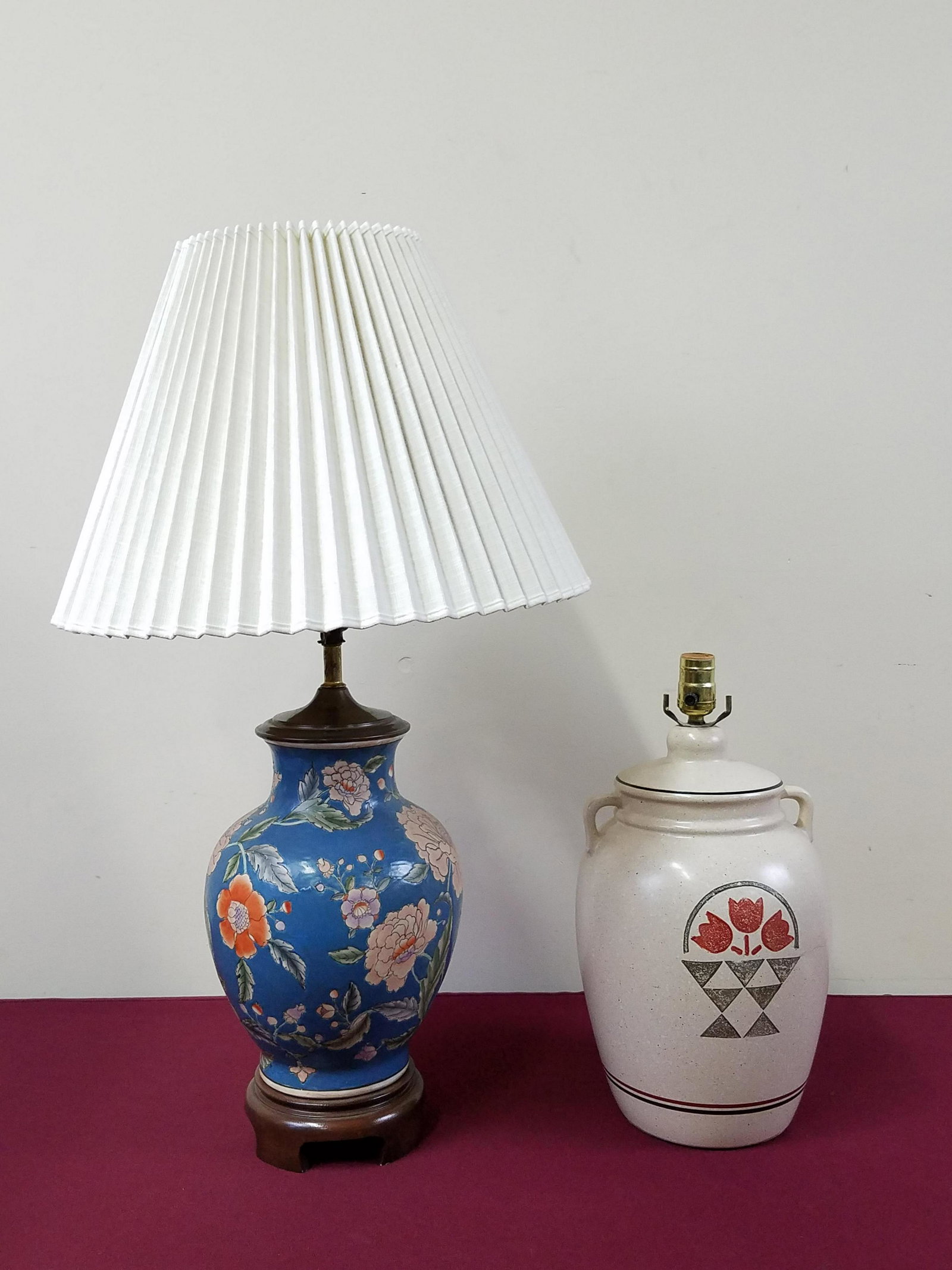 2 Table Lamps incl. Flower Basket (1 of 2)