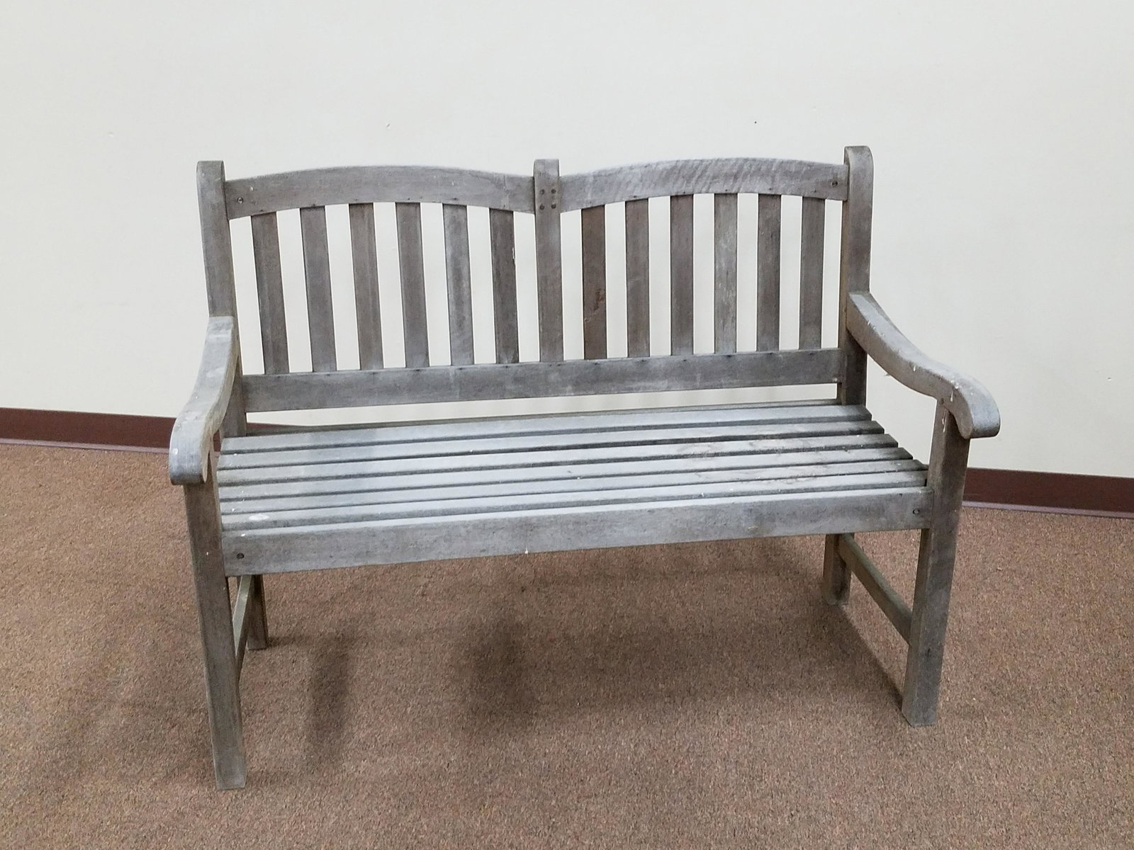 Teak Wooden Outdoor Bench (1 of 2)