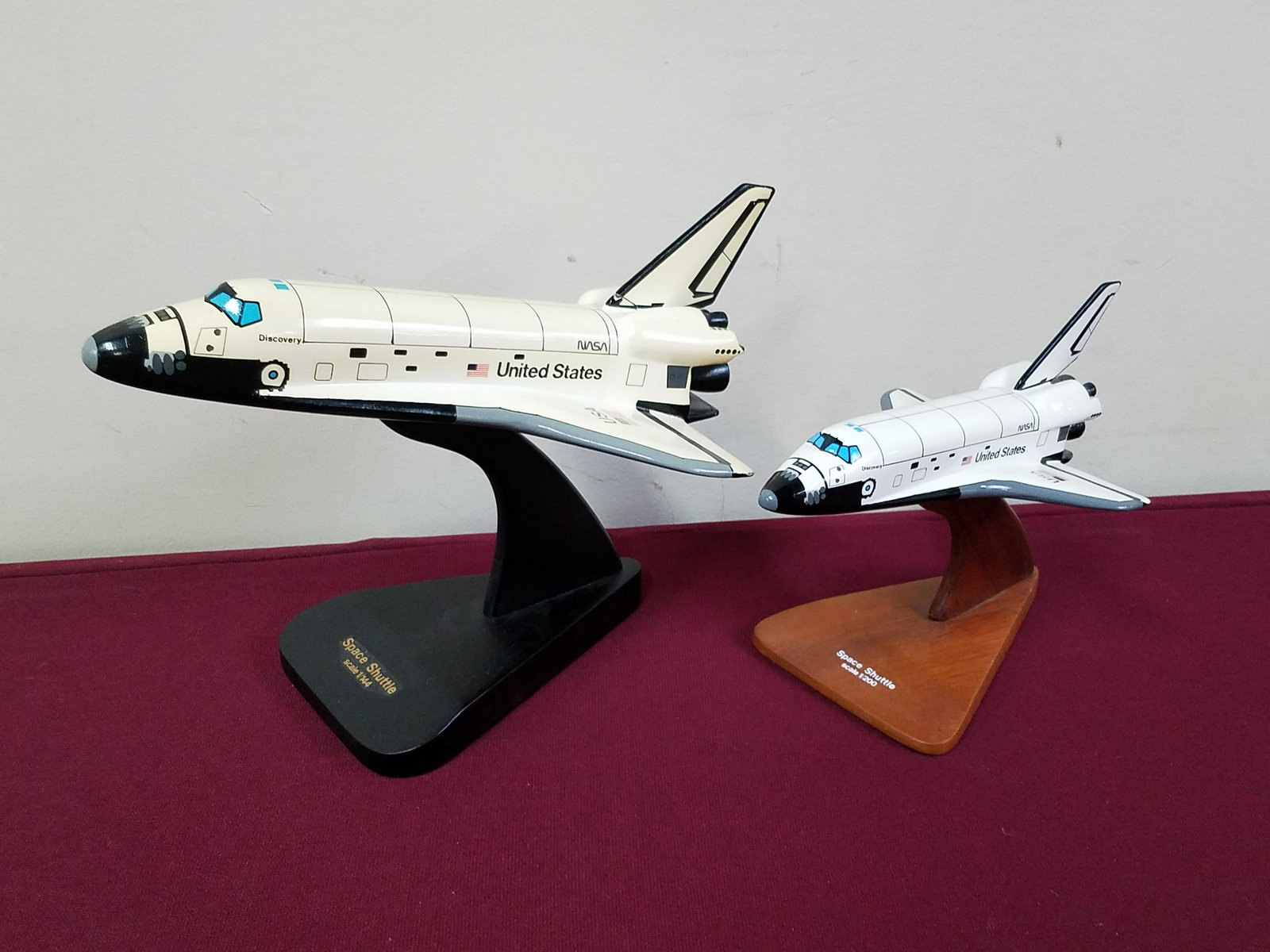 2 Wooden Space Shuttle Models (1 of 3)