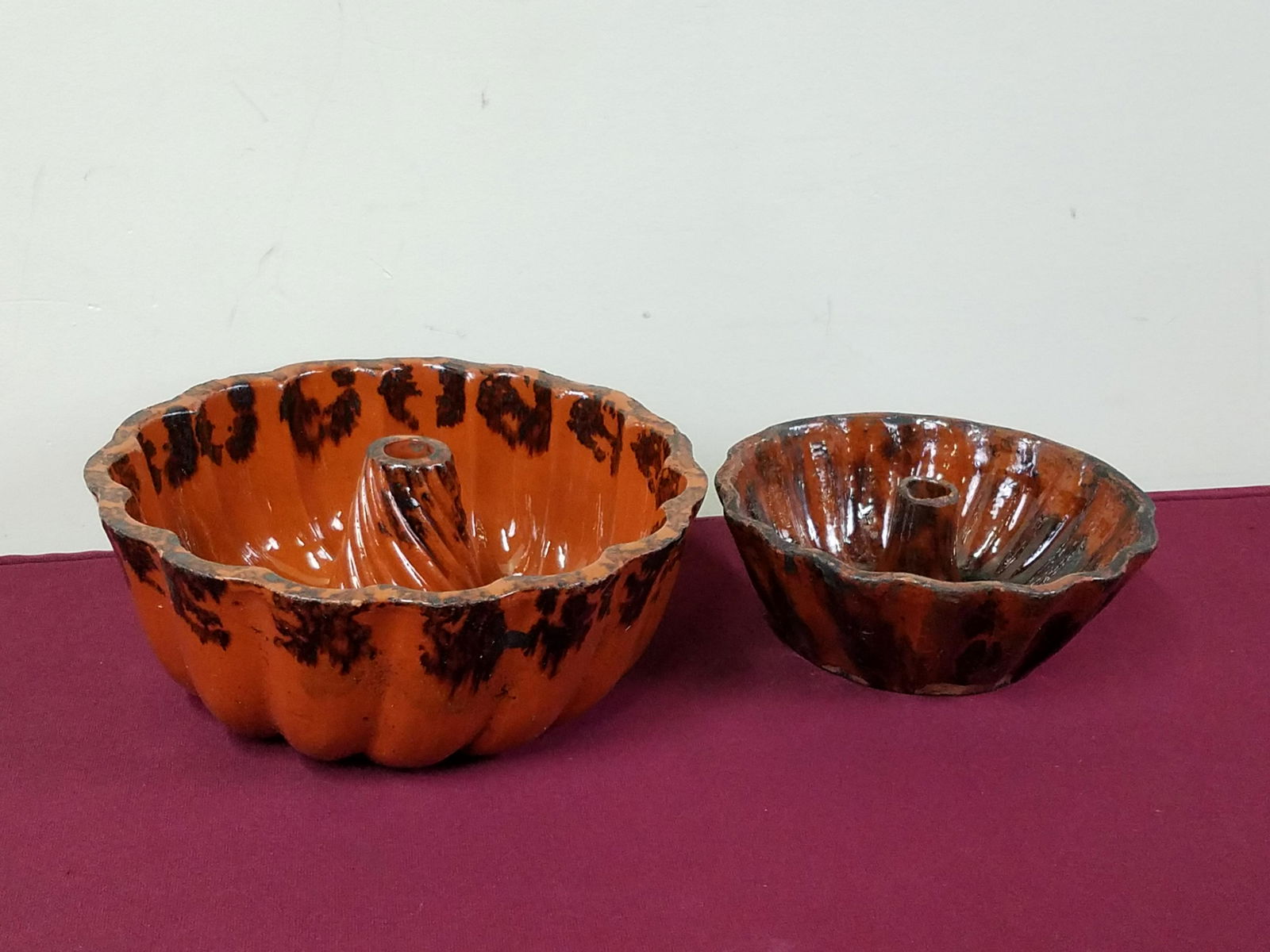 2 Redware Bundt Pans (1 of 5)