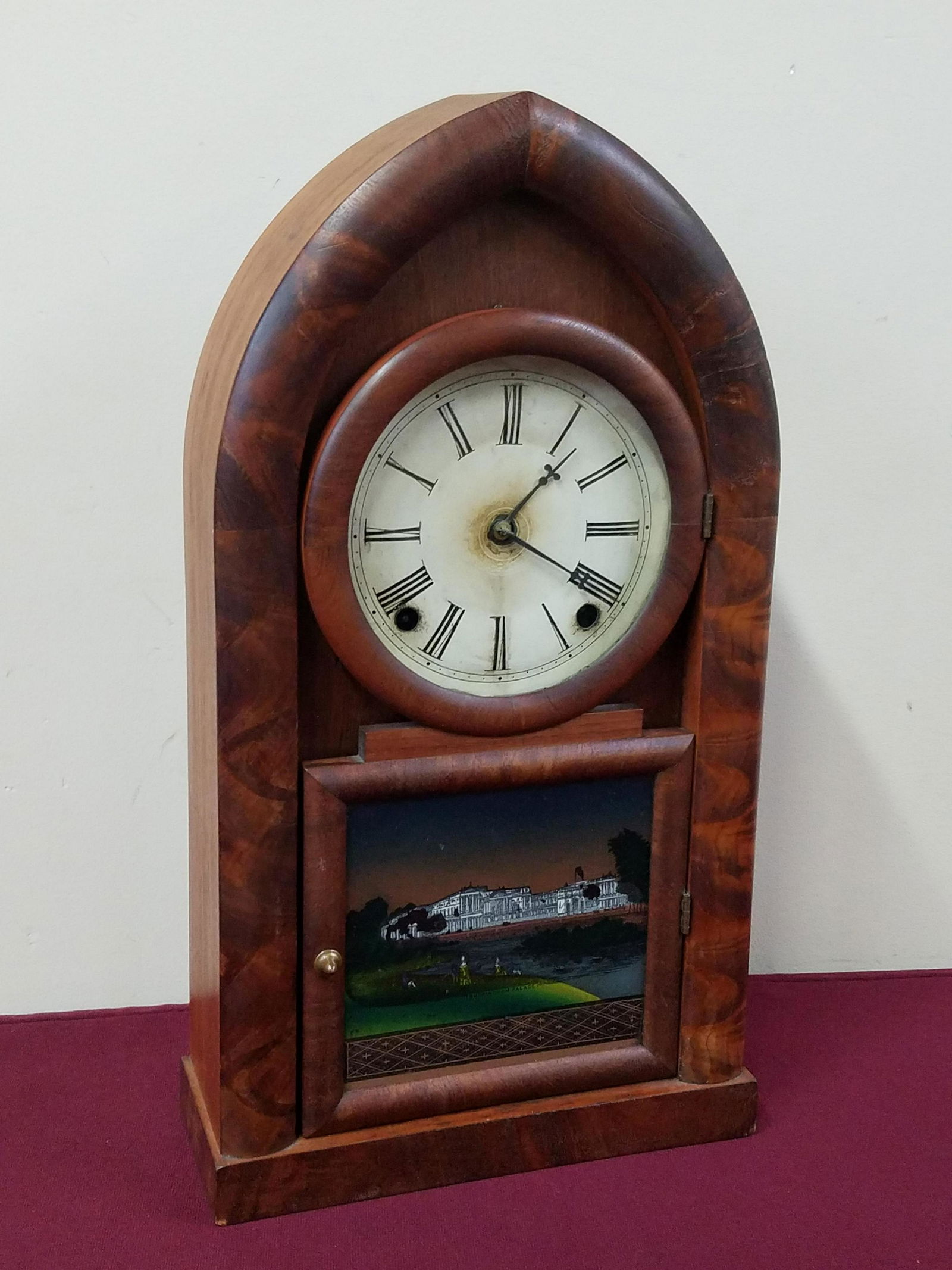 Forestville Clock Co Reverse Painted Mantle Clock Jun 27, 2020