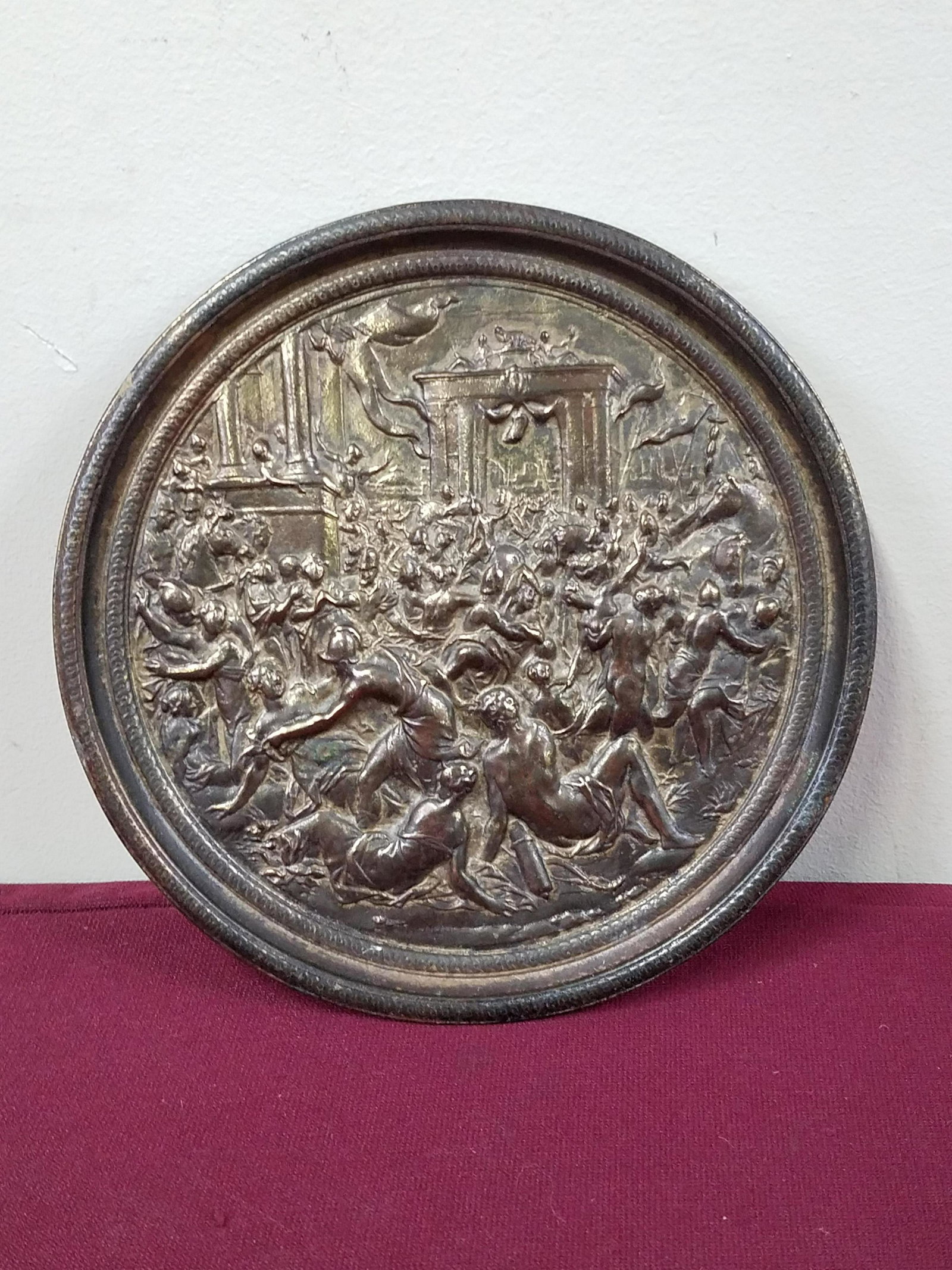 "Orgy Scene" Bronze Plaque (1 of 3)