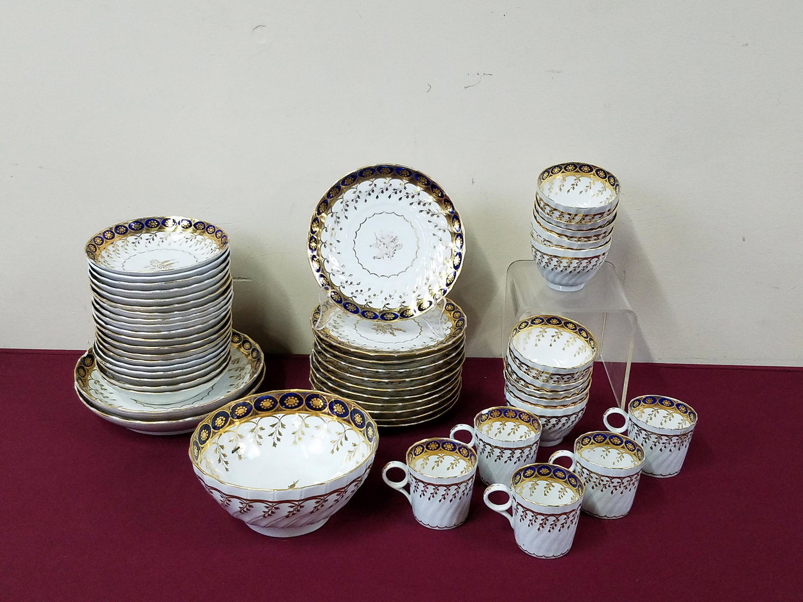 48 Pcs Gold Overlay China (1 of 4)