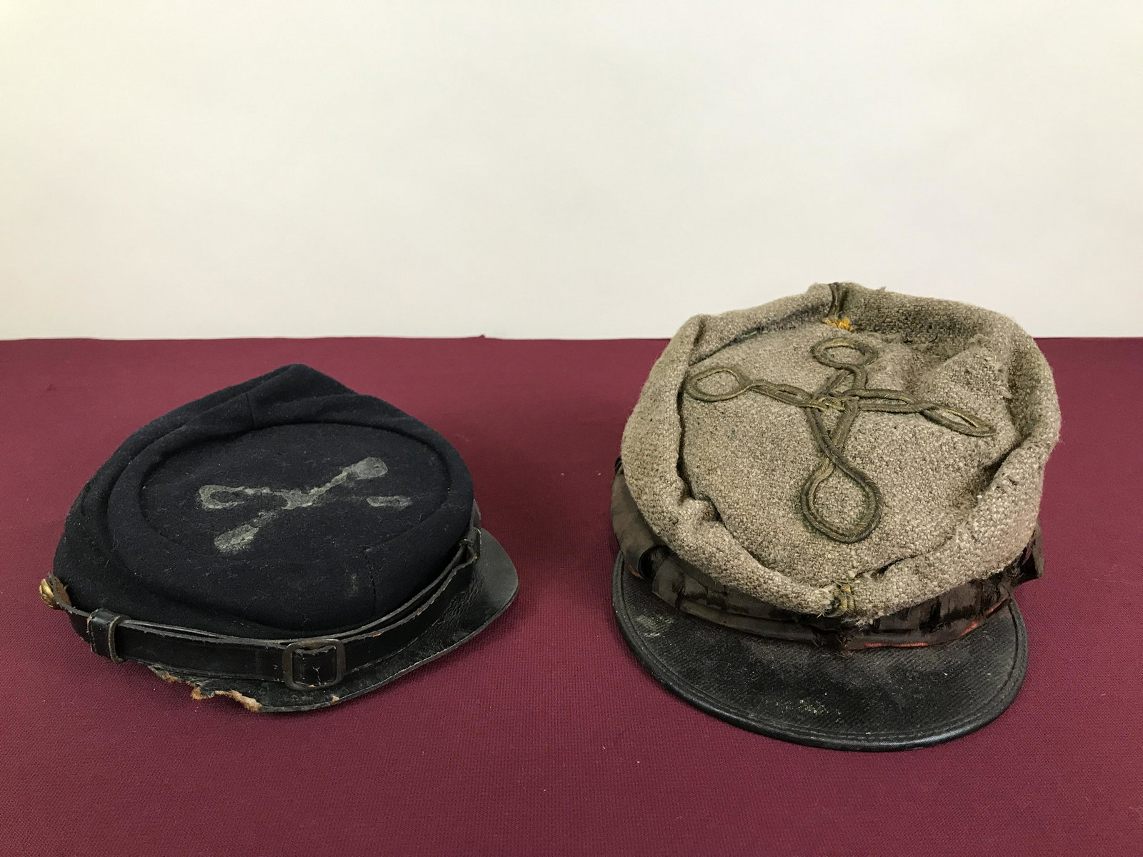 2 Reproduction Civil War Kepis (1 of 5)