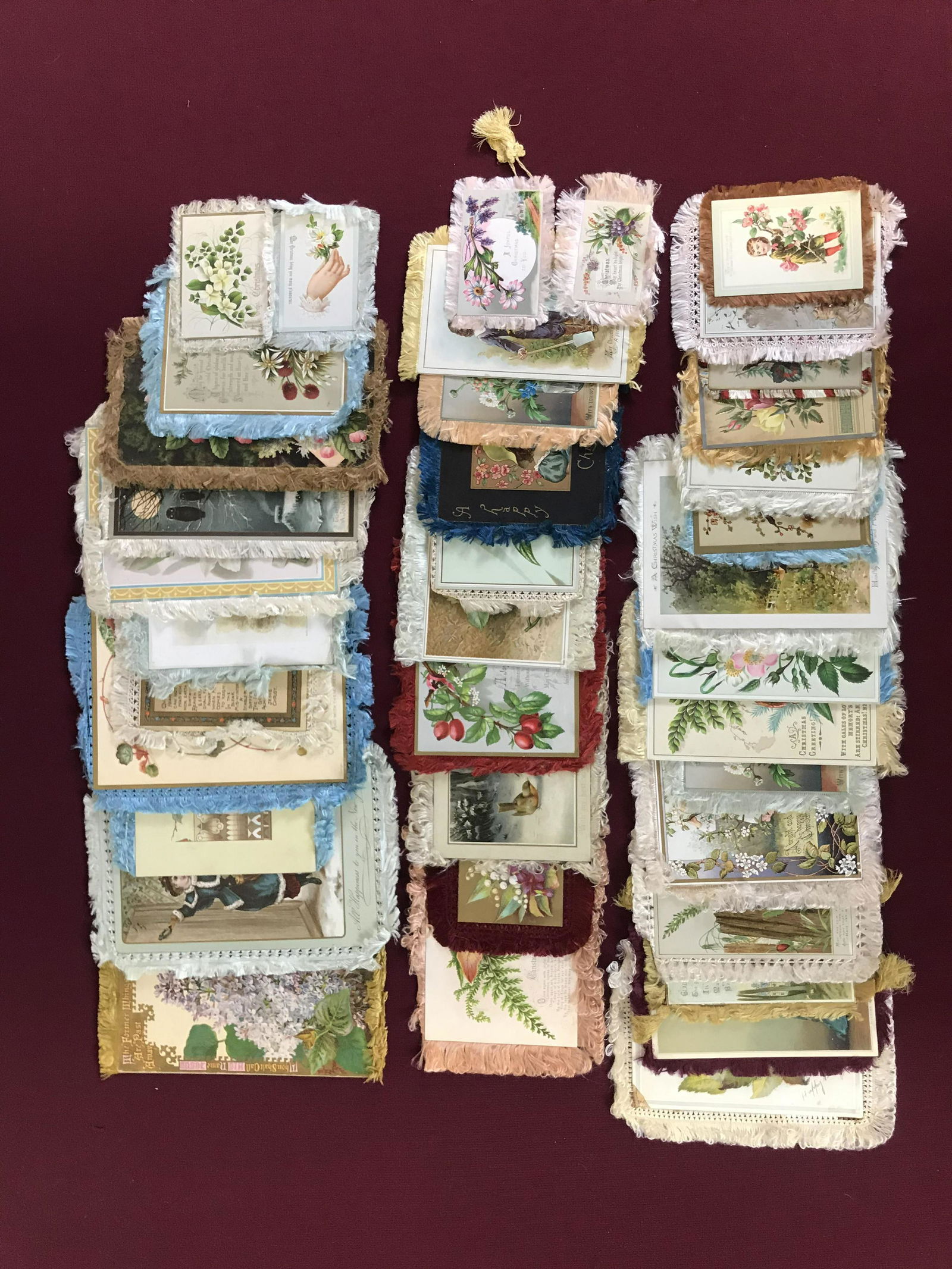 38 Victorian Fringed Greeting Cards (1 of 11)