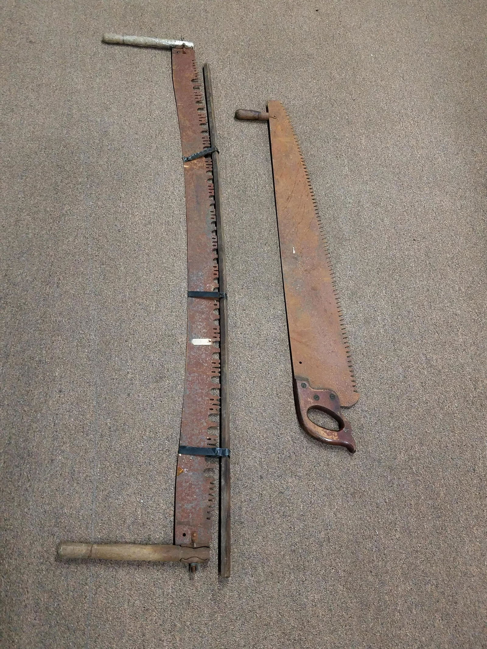 2 Antique 2 Person Saws (1 of 1)