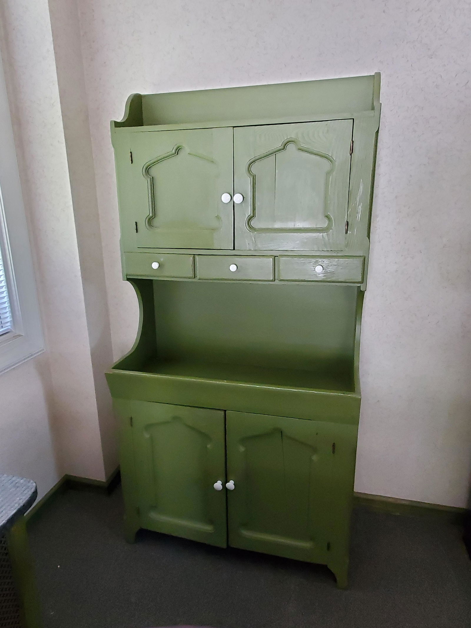 Victorian Dry Sink Hutch (1 of 2)