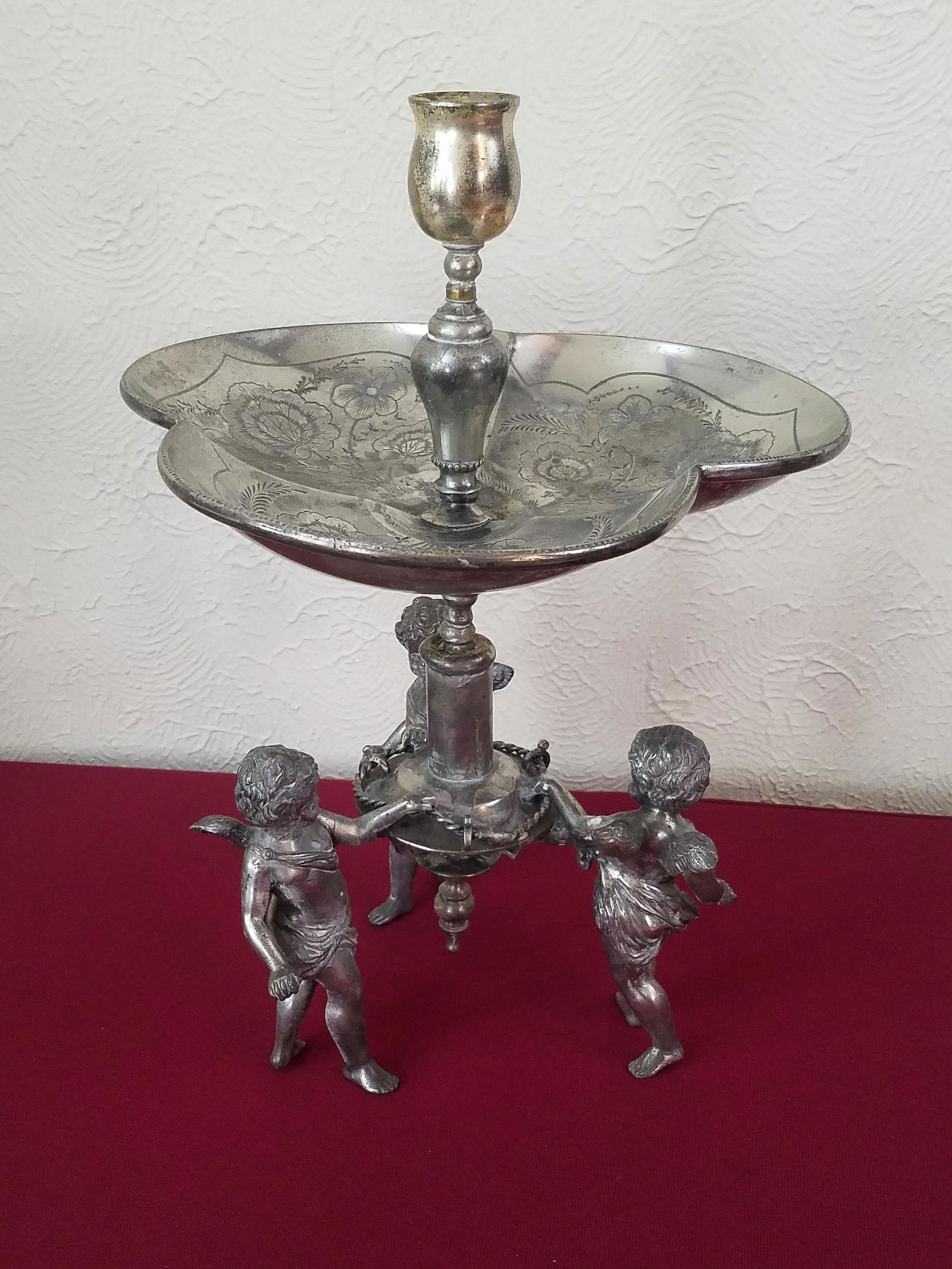 Victorian Wilcox Silver Center Piece (1 of 4)