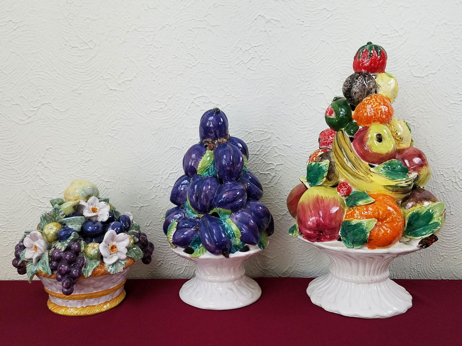3 Italian Ceramic Fruit Displays (1 of 7)