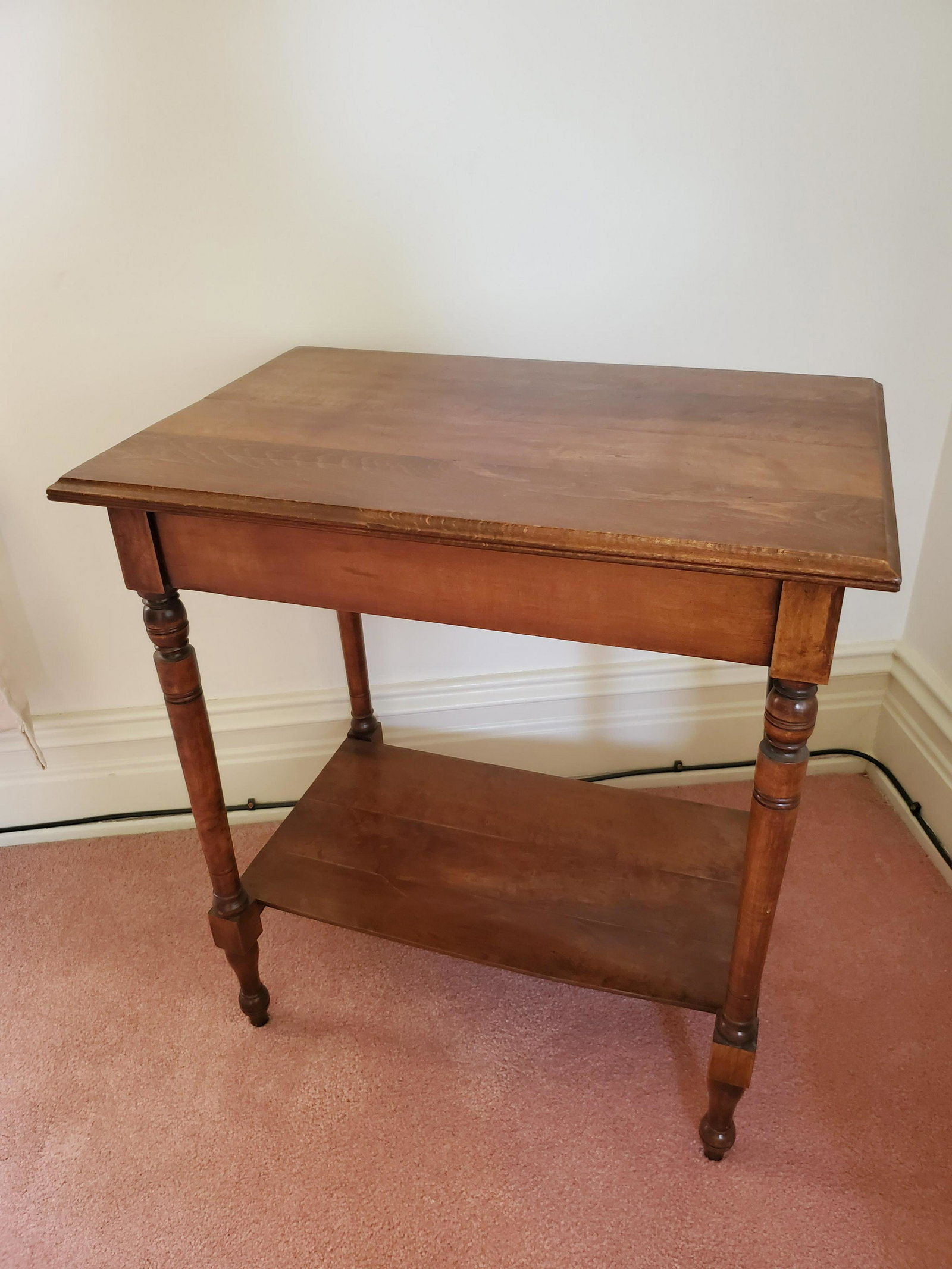 Side Table: 26" wide X 18" deep X 28 1/2" high. IMPORTANT: Before bidding, please read the terms and conditions below. When you registered for the auction you agreed to these terms and will be required to comply 