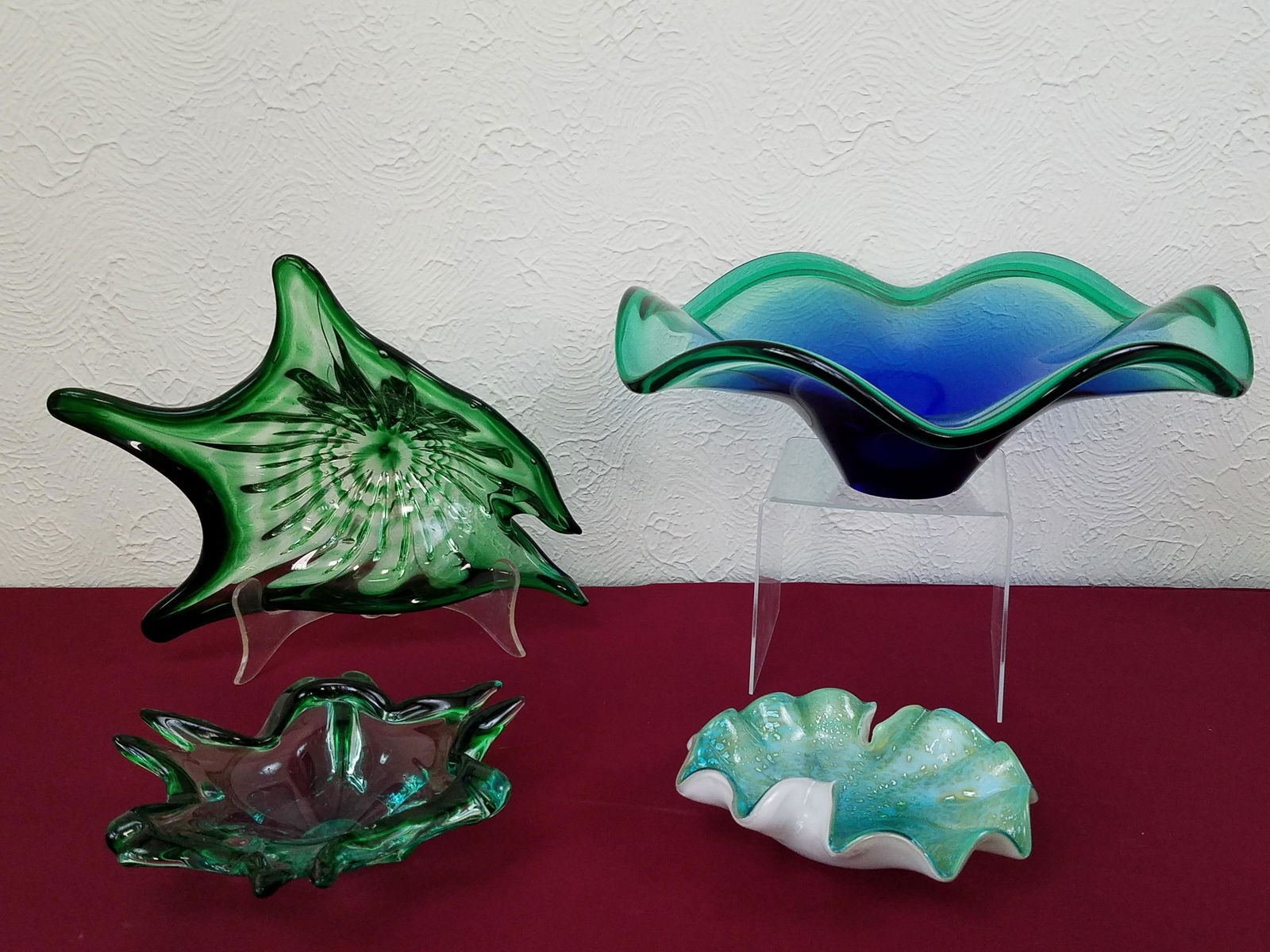 4 Pcs Murano Glass Bowls (1 of 4)