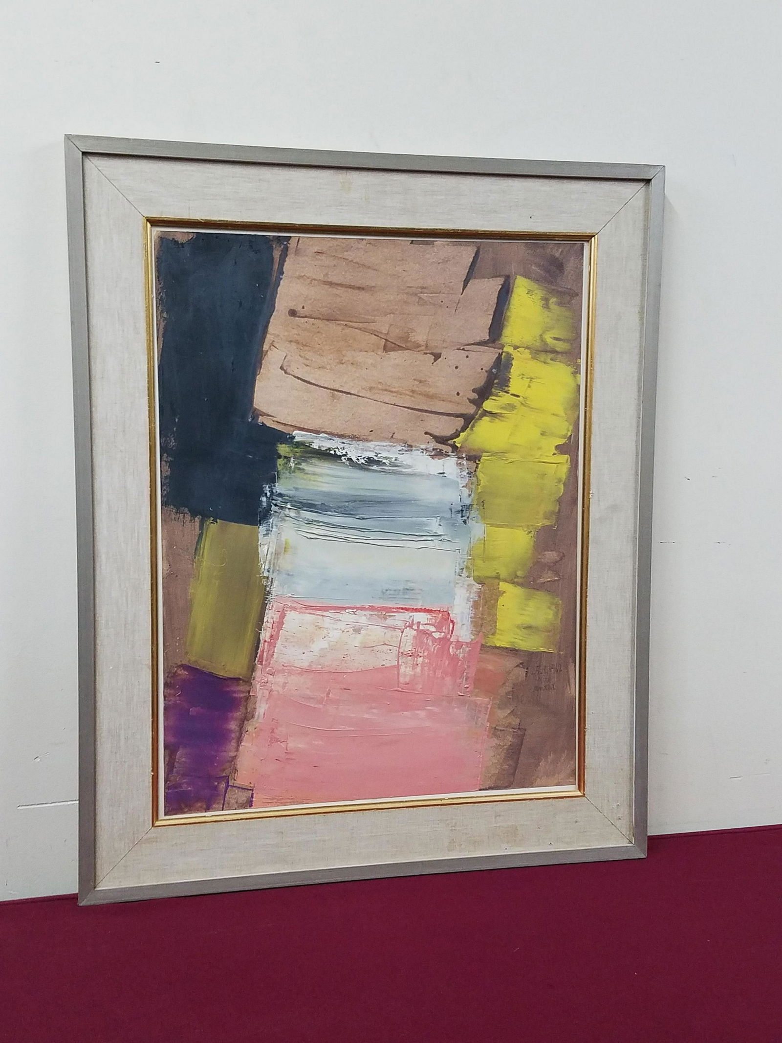 Antal Biro Abstract Acrylic on Paper (1 of 3)