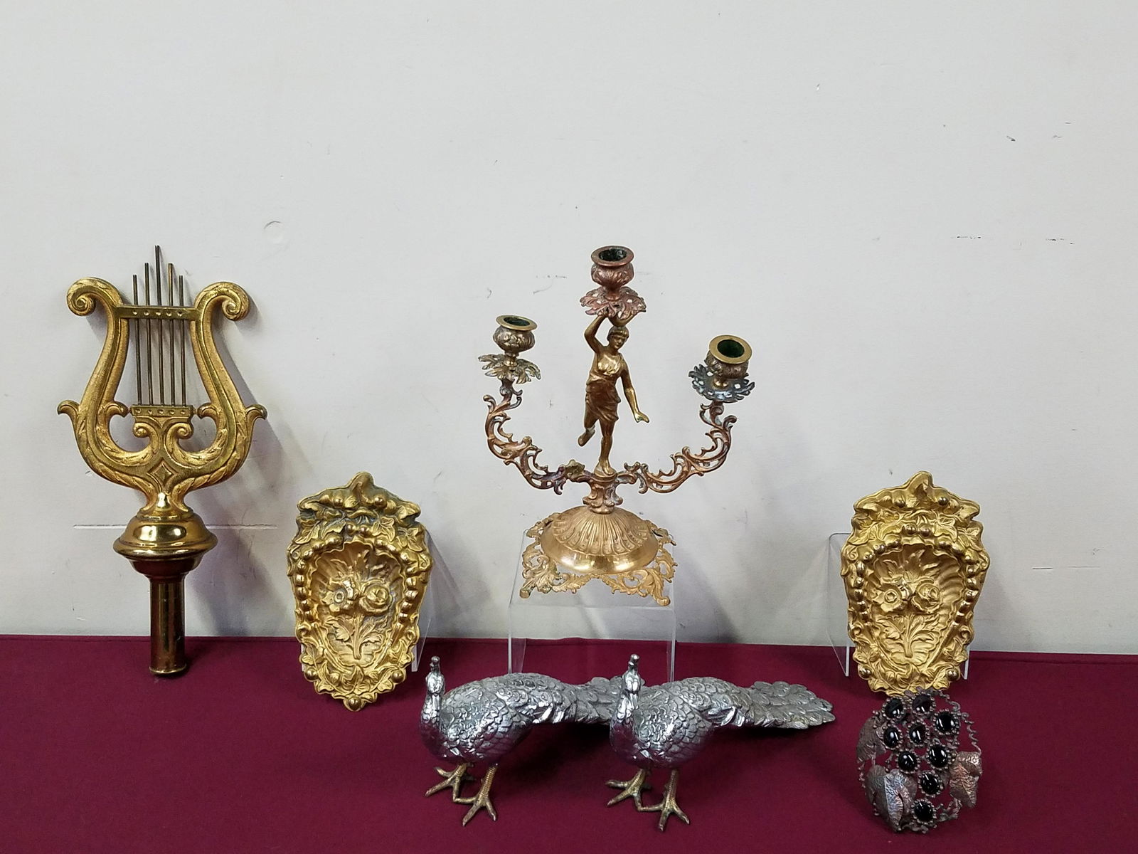 7 Pcs incl Birds, Light Cover and Brass (1 of 5)