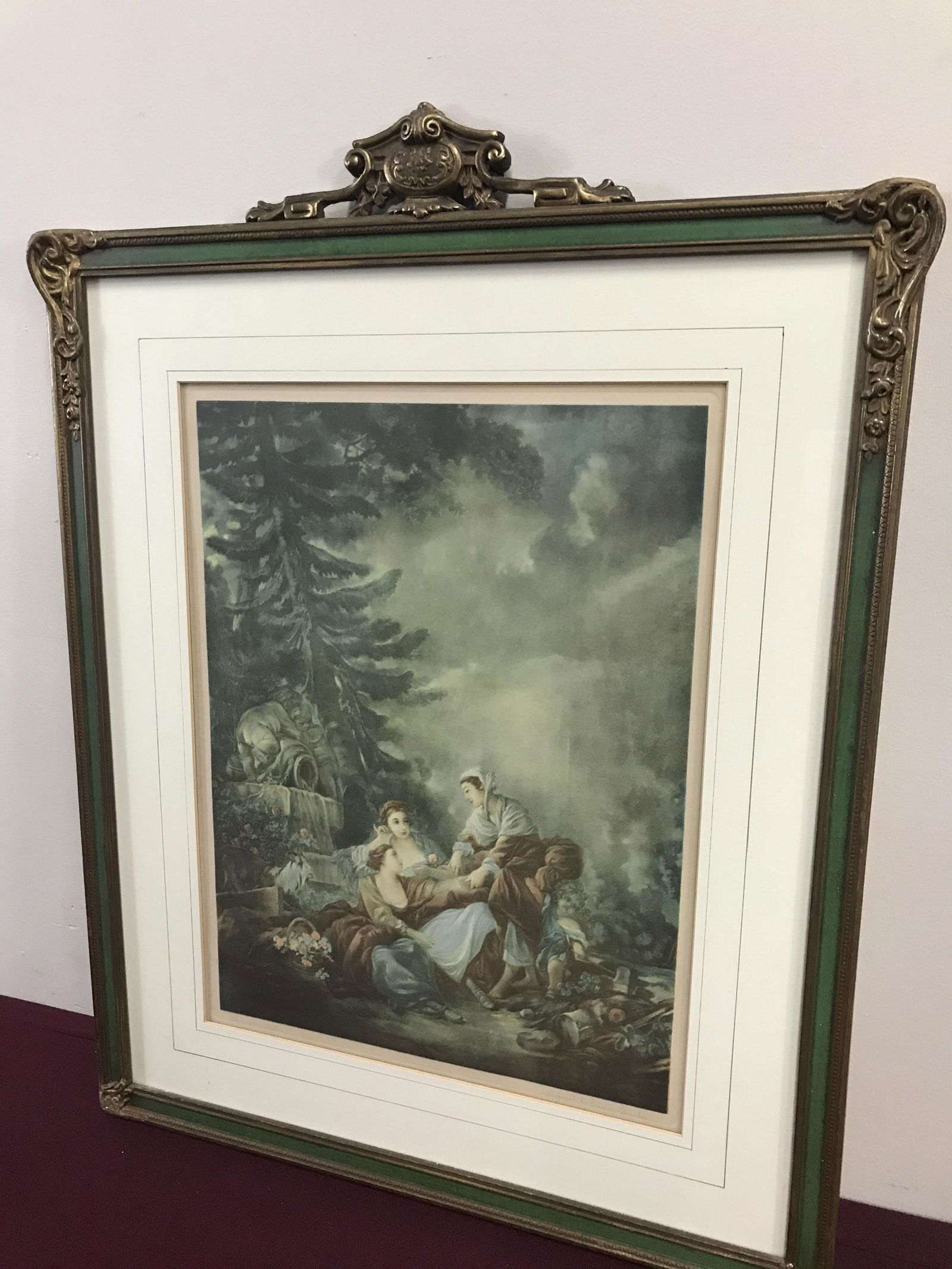 Print of Three Women in a Garden (1 of 4)