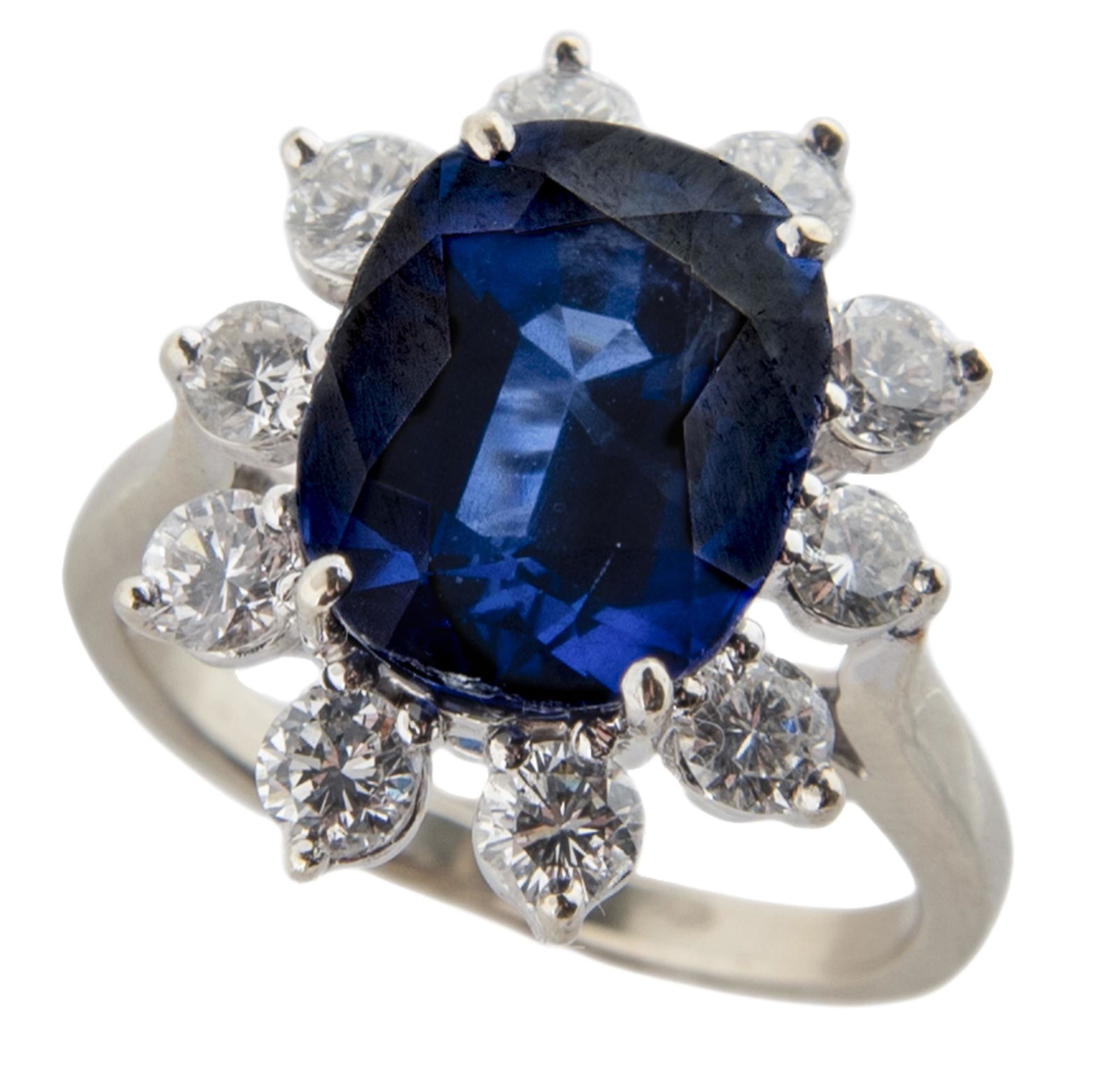 14k 6.5 Ct Kyanite & 1 CTW Diamond Ring (1 of 12)