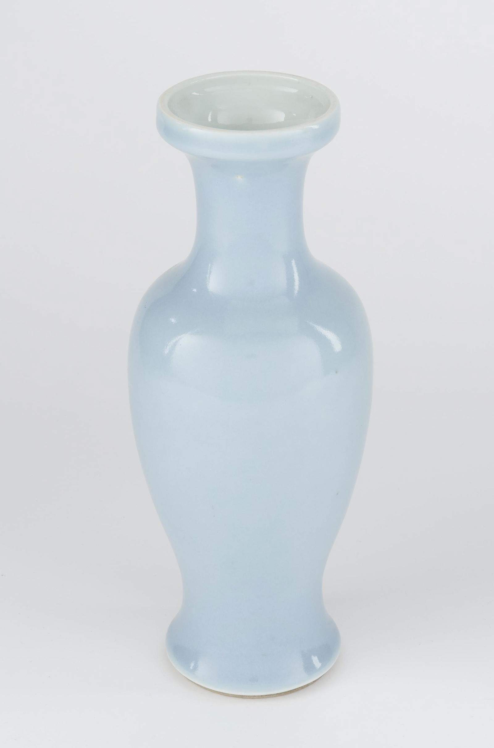 Chinese Light Blue Glaze Kangxi Rouleau Vase (1 of 4)