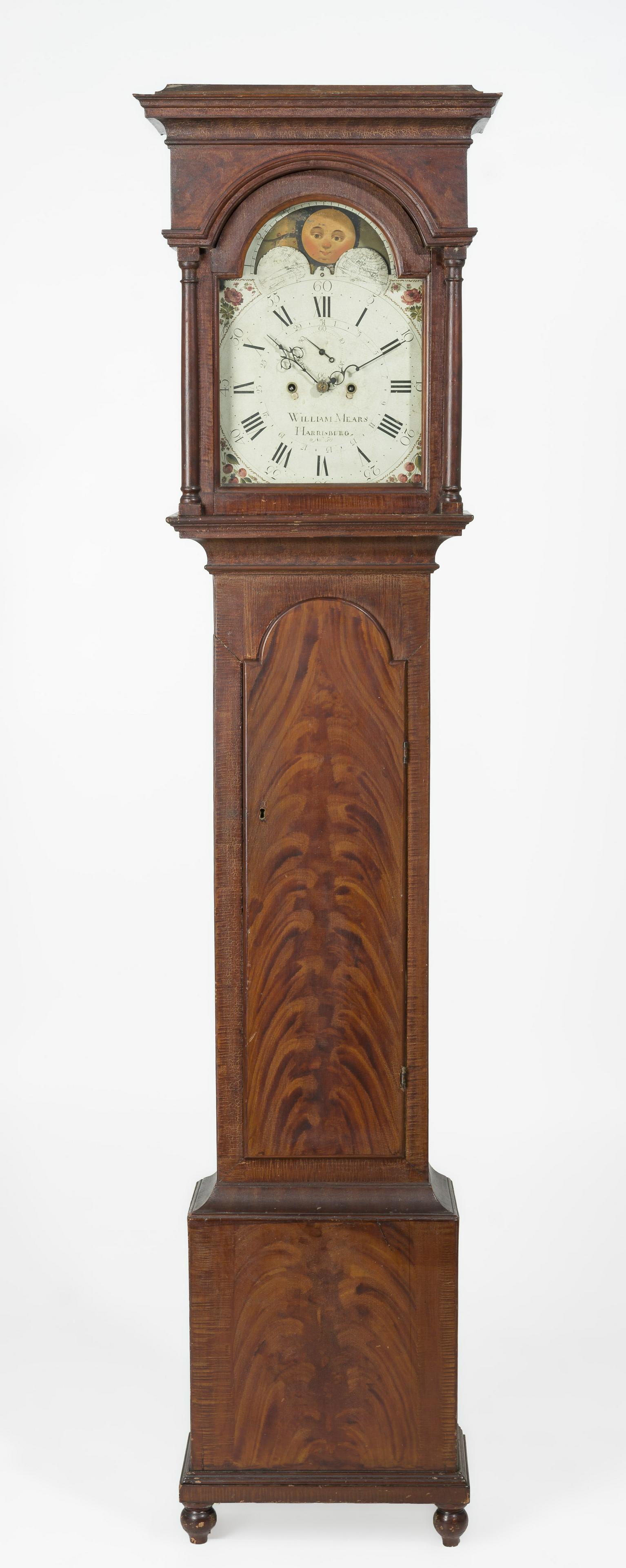 William Mears, Harrisburg Painted Case 8-Day Clock (1 of 9)
