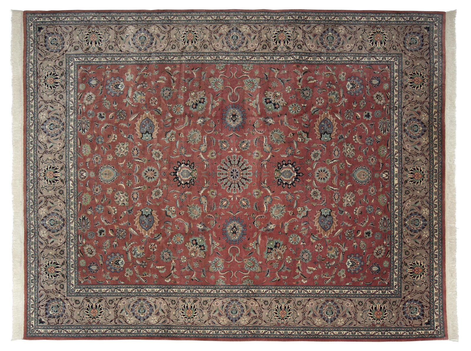 Pakistan Tabriz Style Room Size Rug (1 of 4)