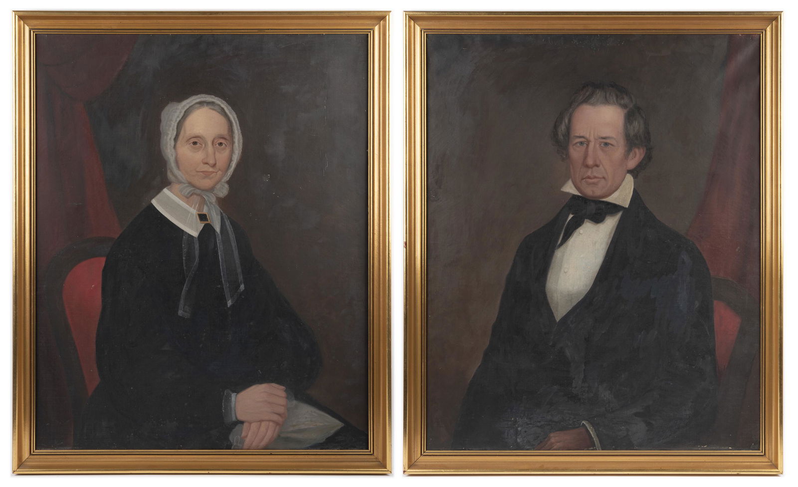 19th C. Portraits of Gentleman and Lady (1 of 7)
