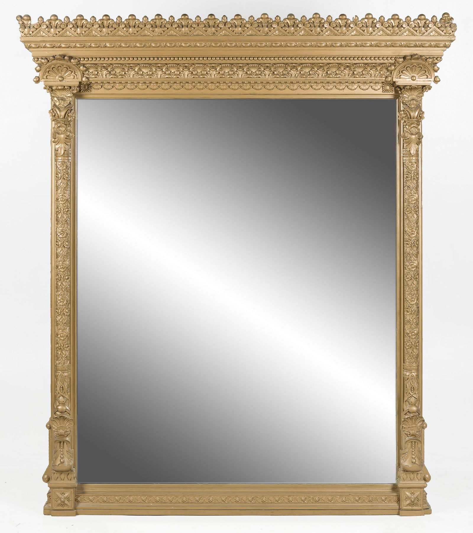 Gilt And Gesso Over Mantle Mirror (1 of 3)