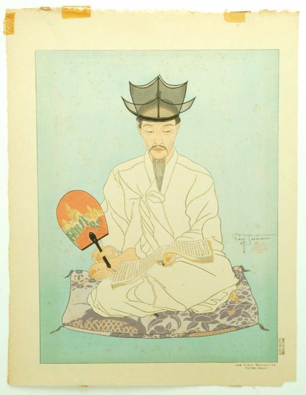 Paul Jacoulet Woodblock Print
