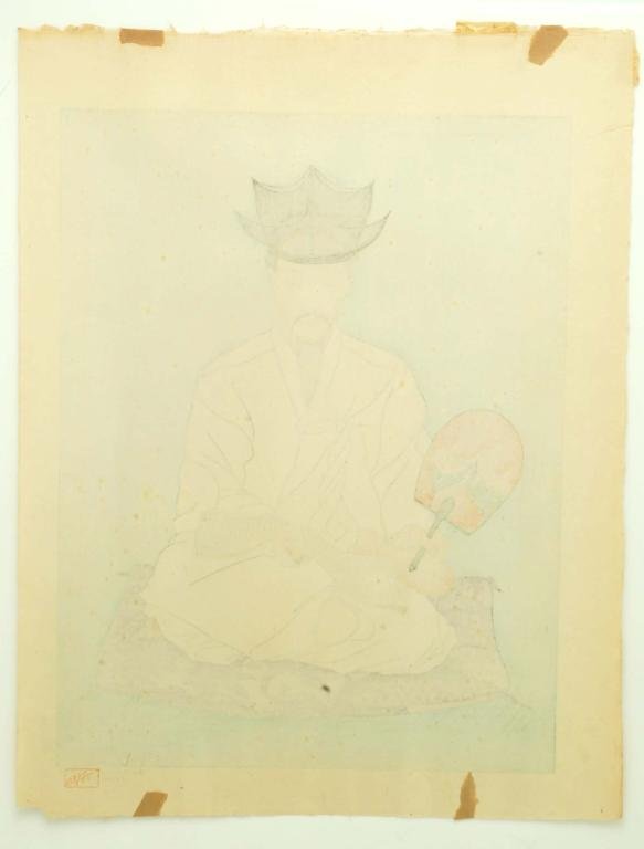 Paul Jacoulet Woodblock Print - 2