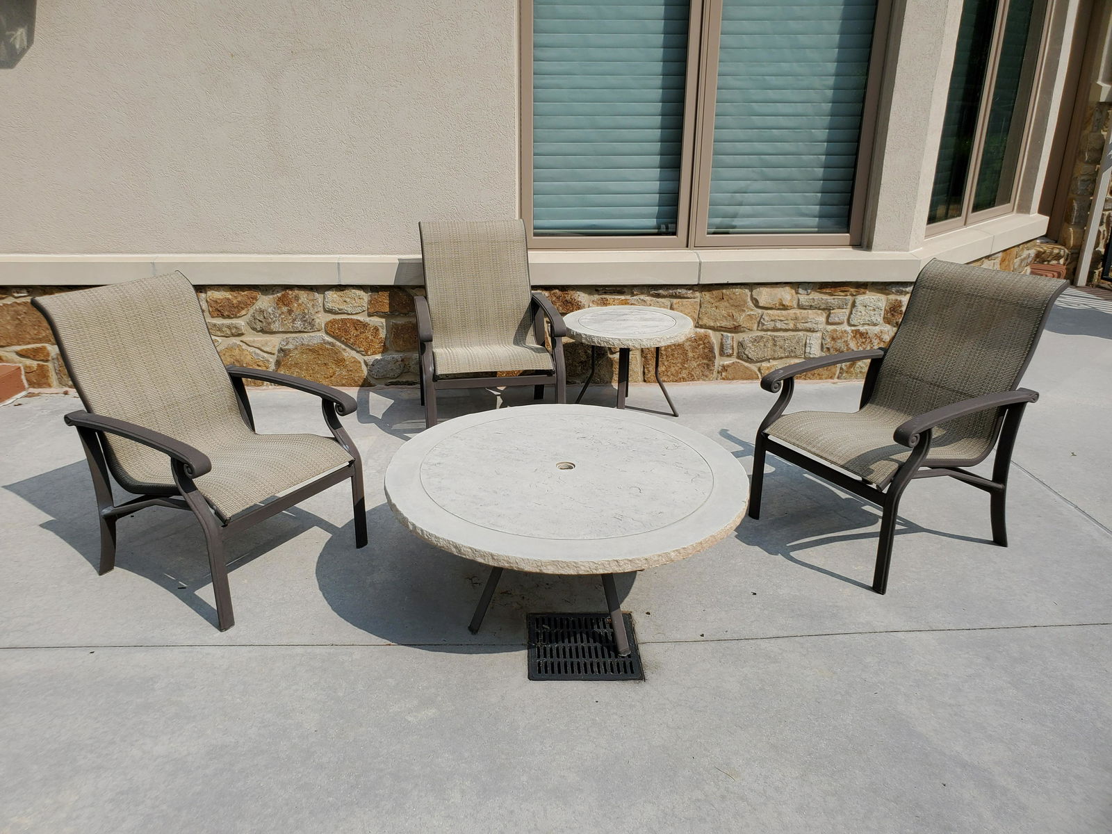 Resin Top Tables with 3 Chairs (1 of 3)