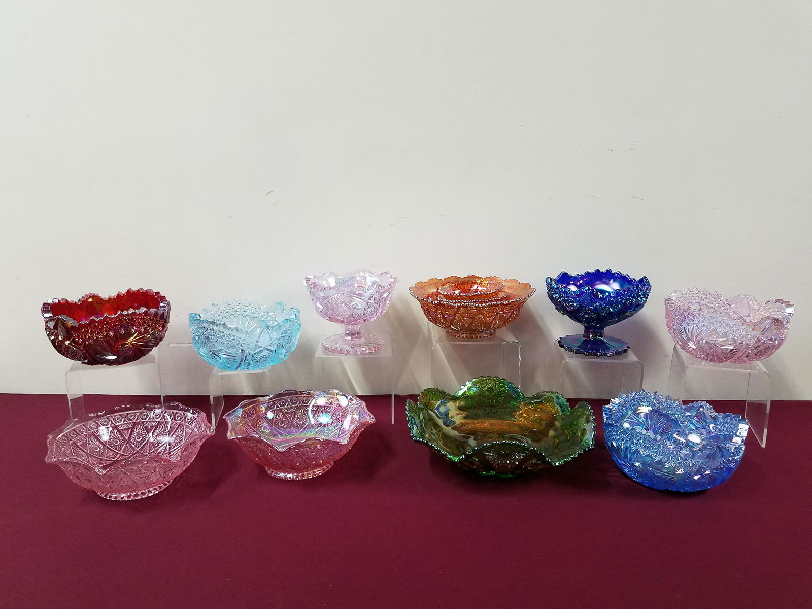 13 Glass Bowls incl Carnival (1 of 6)