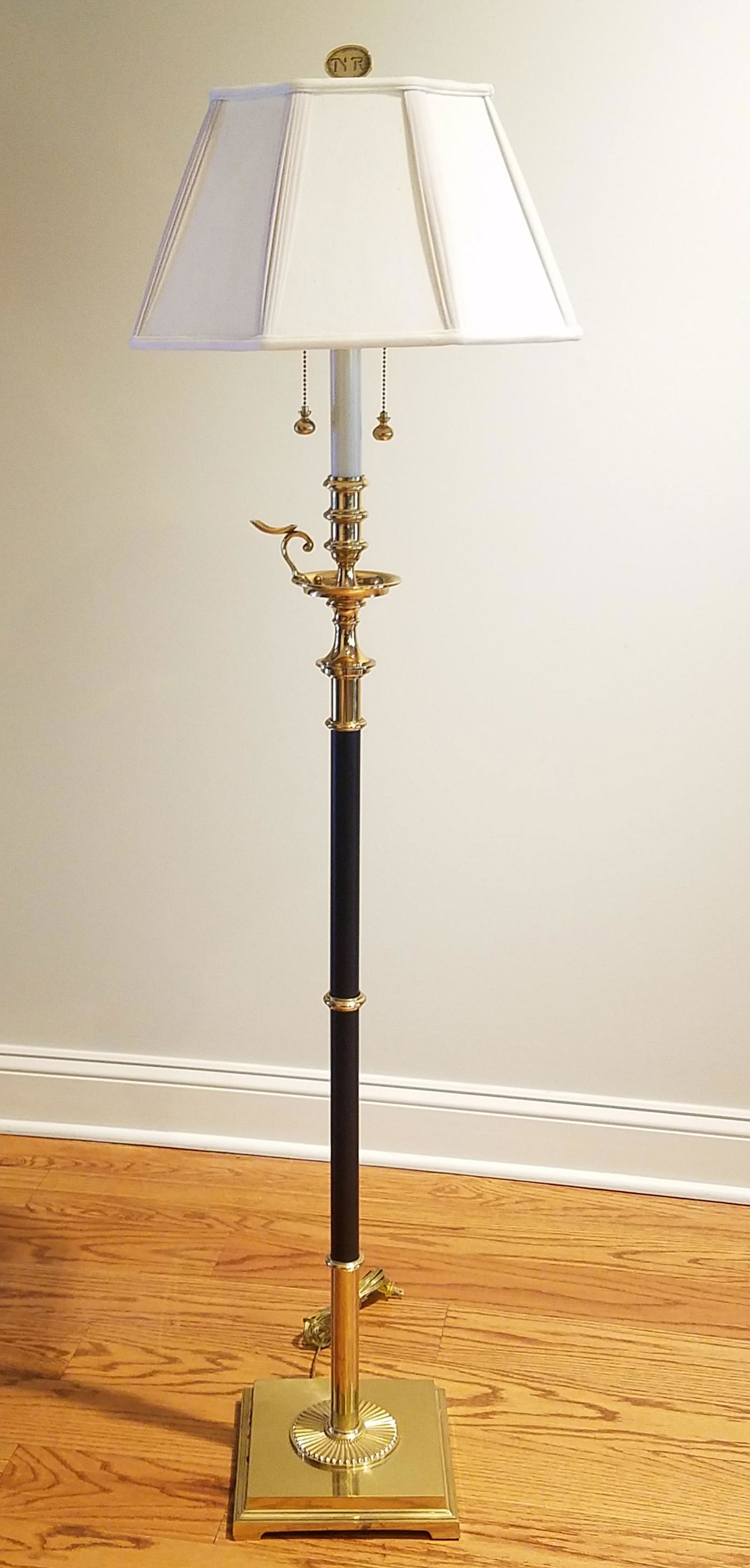 Brass Candlestick Floor Lamp (1 of 3)