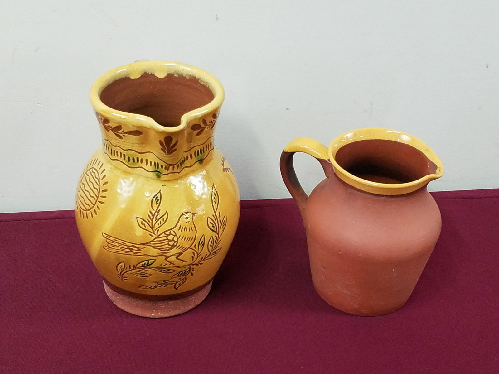 2 Redware Pitchers (1 of 7)