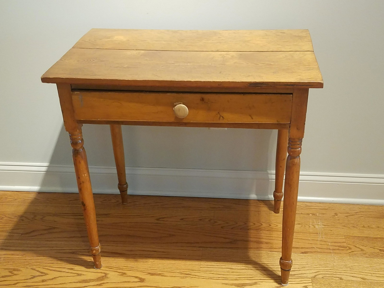Single Drawer Table: 32" wide x 21-1/4" deep x 30-1/2" high. IMPORTANT: Before bidding, please read the terms and conditions below. When you registered for the auction you agreed to these terms and will be required to com