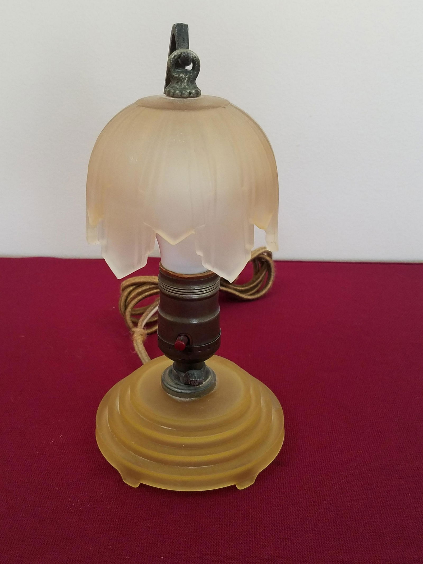 Small Glass Table Lamp (1 of 2)
