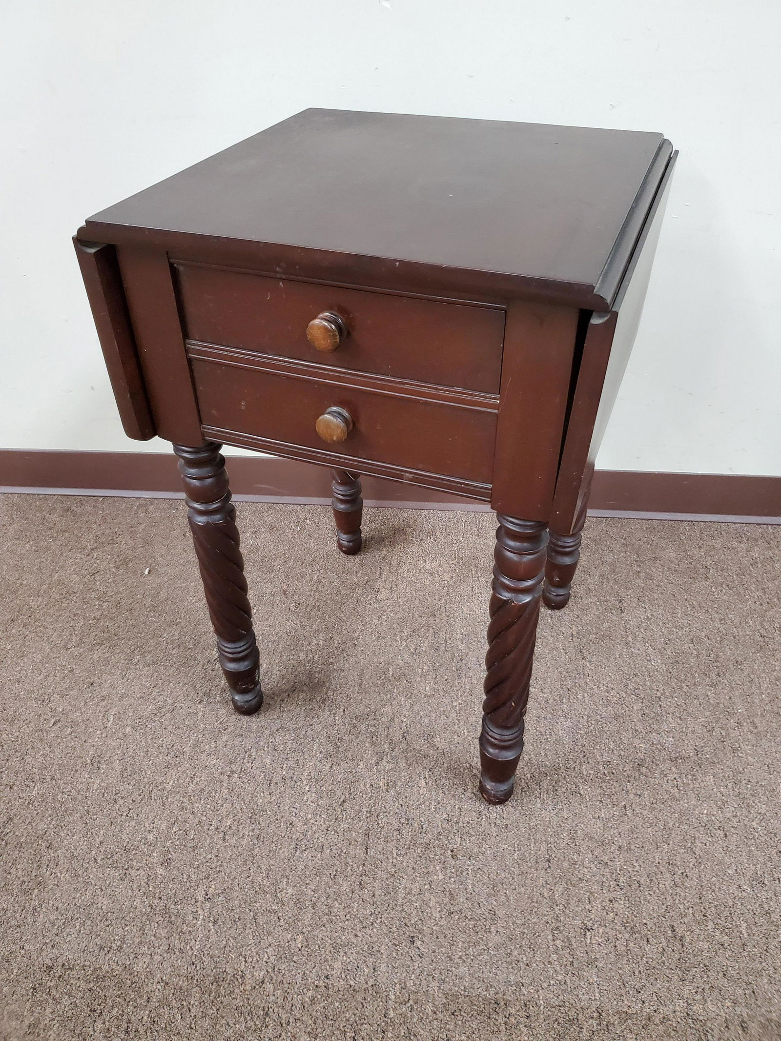 2 Drawer Drop Side Work Table (1 of 5)